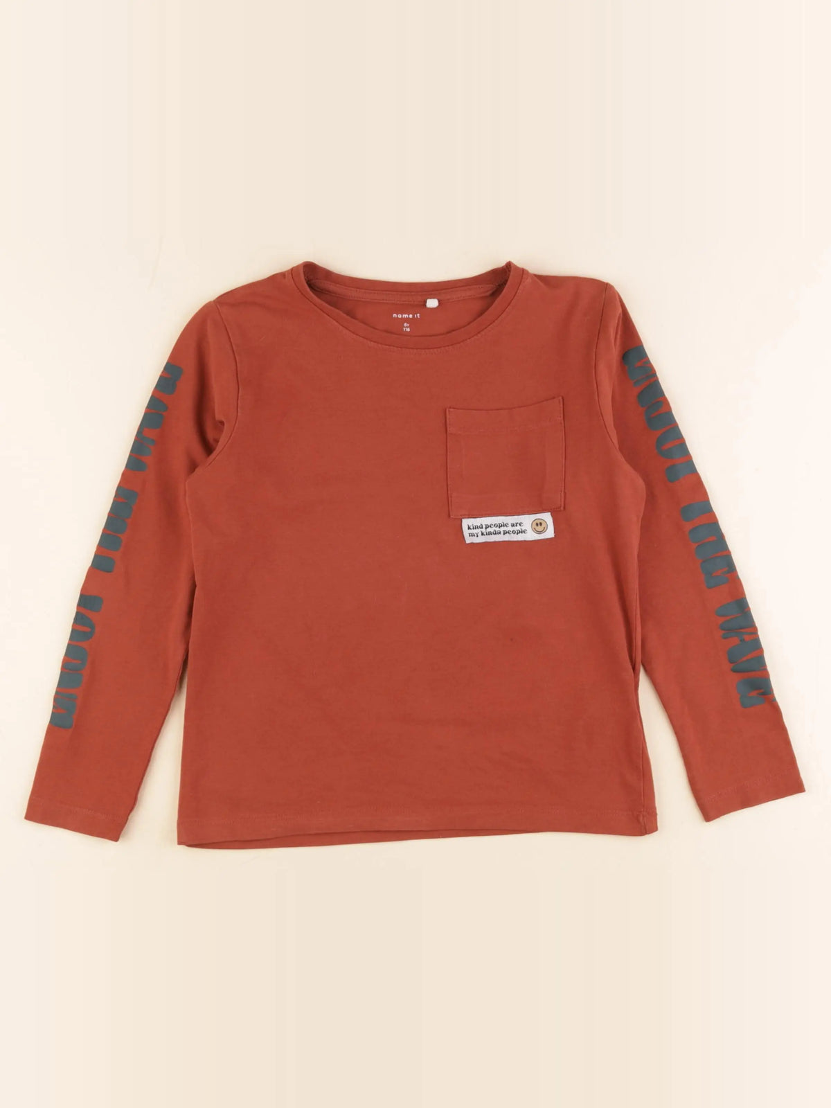 Name it - tee-shirt marron - 6 ans
