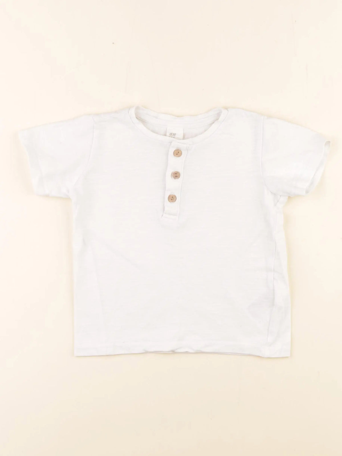 H&M - tee-shirt blanc - 12/18 mois