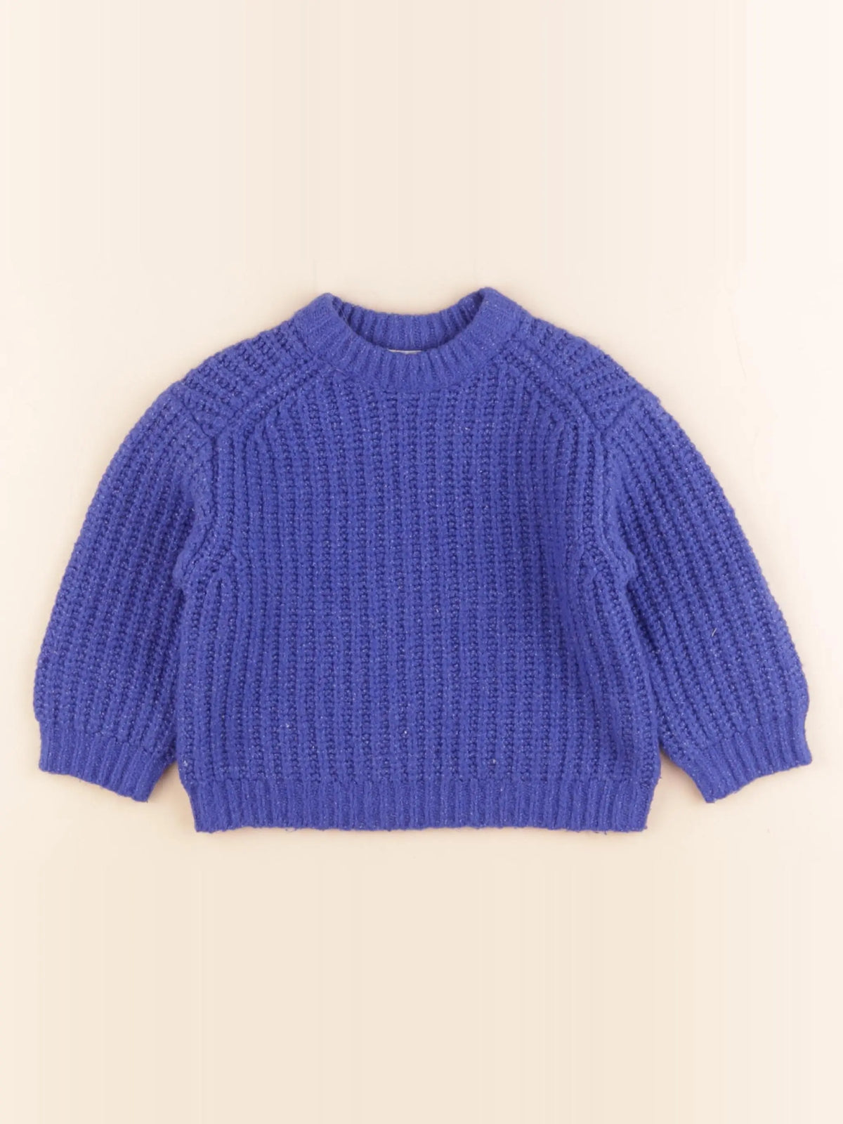 Zara - pull bleu - 12/18 mois