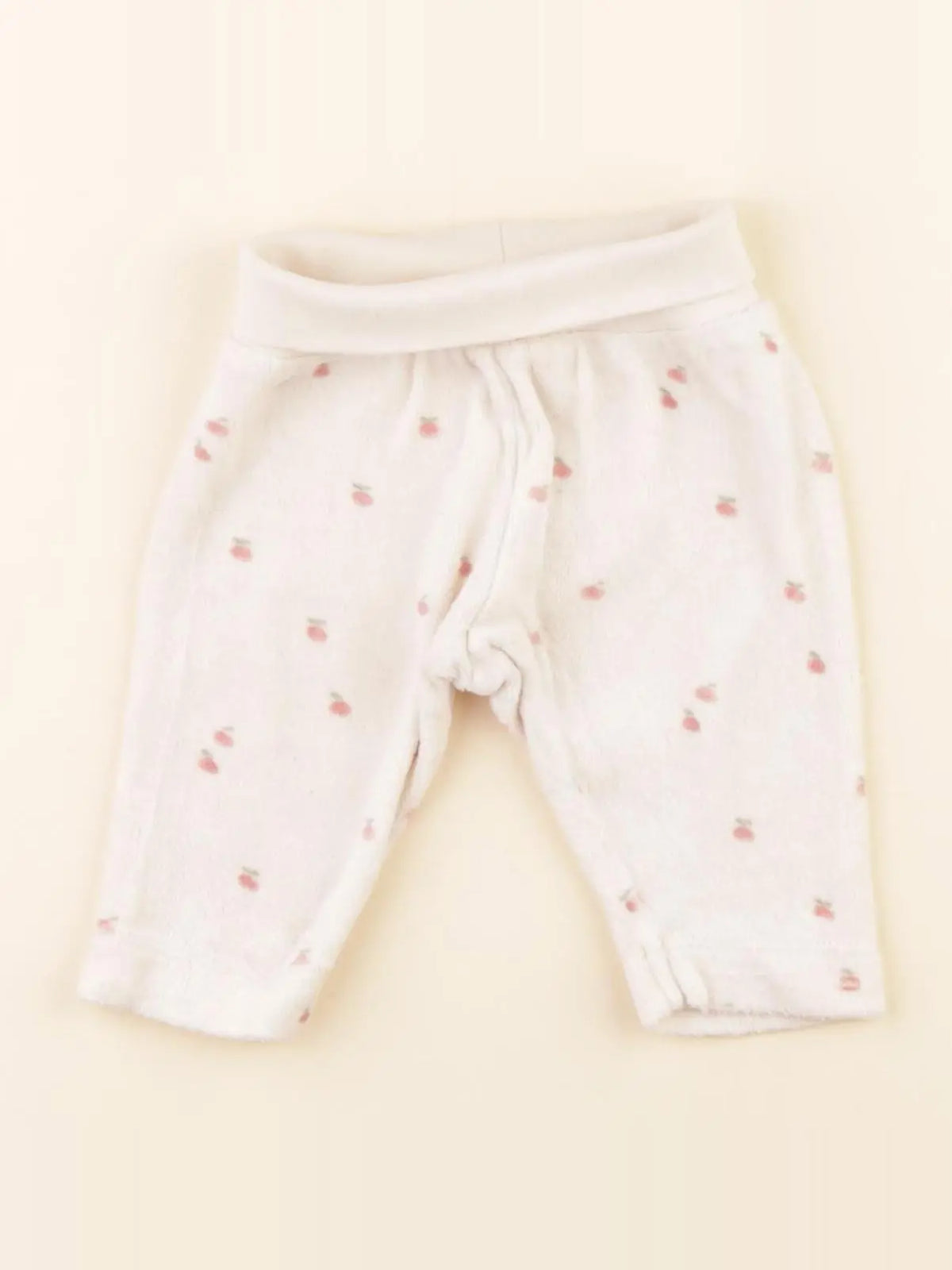 H&M - pantalon beige, rose - 0/1 mois