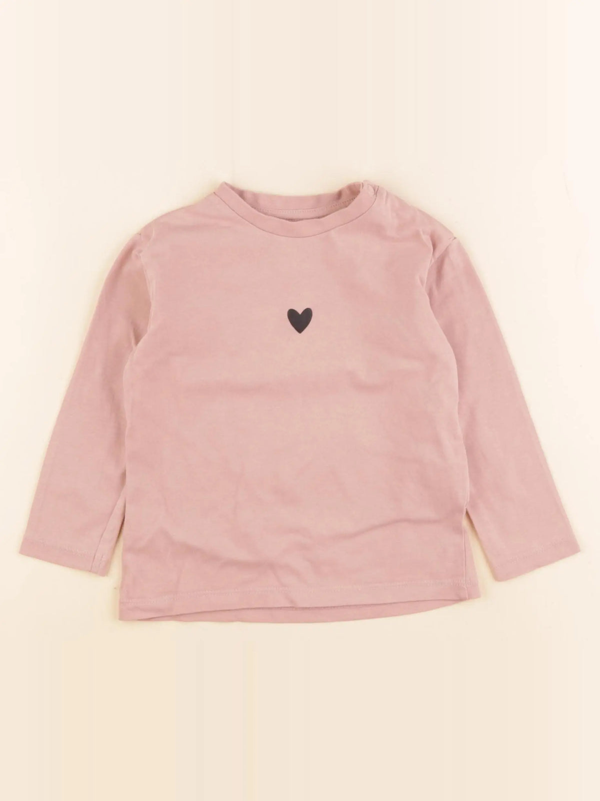 H&M - tee-shirt rose - 12/18 mois