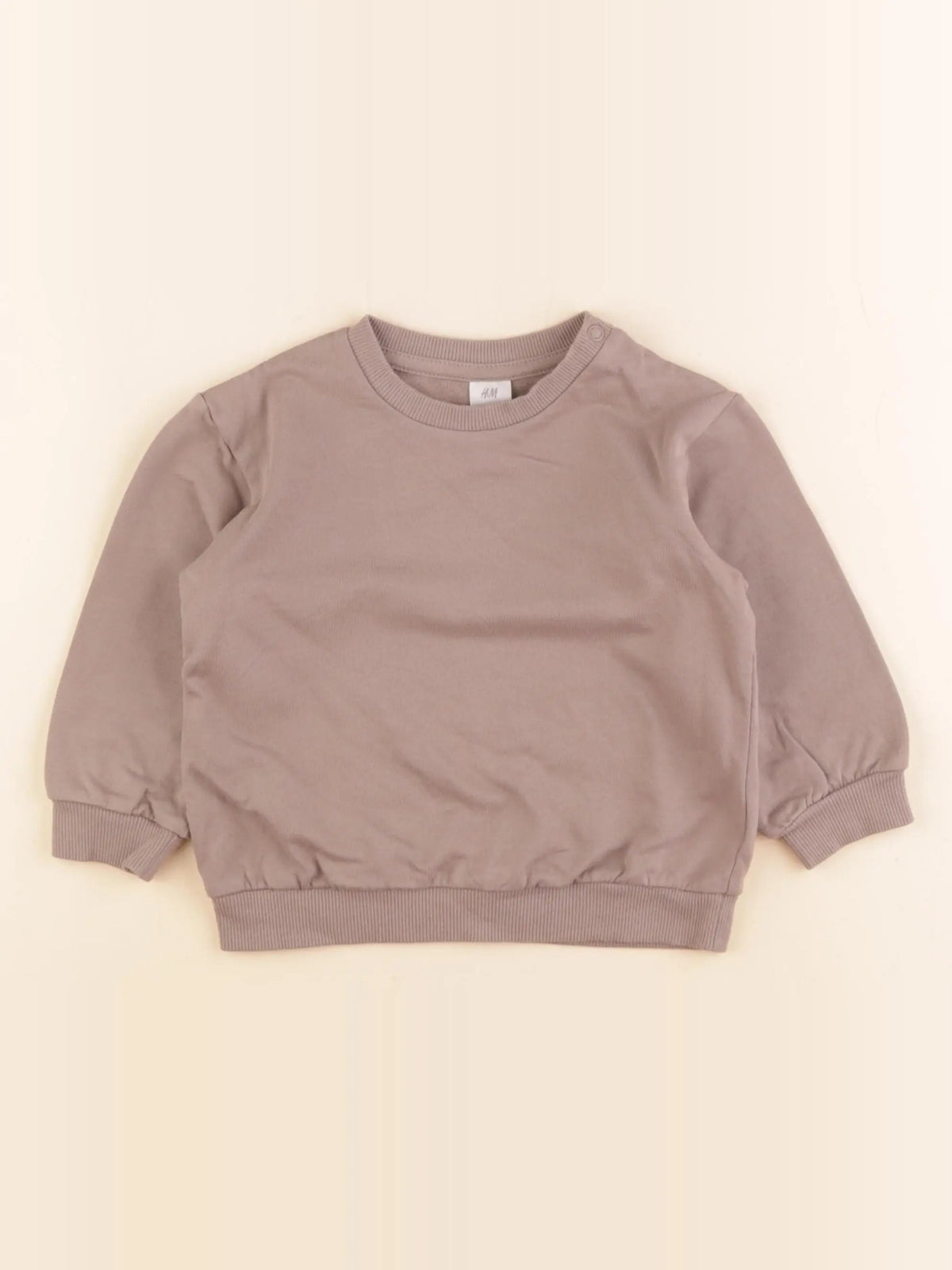H&M - sweat marron - 9/12 mois