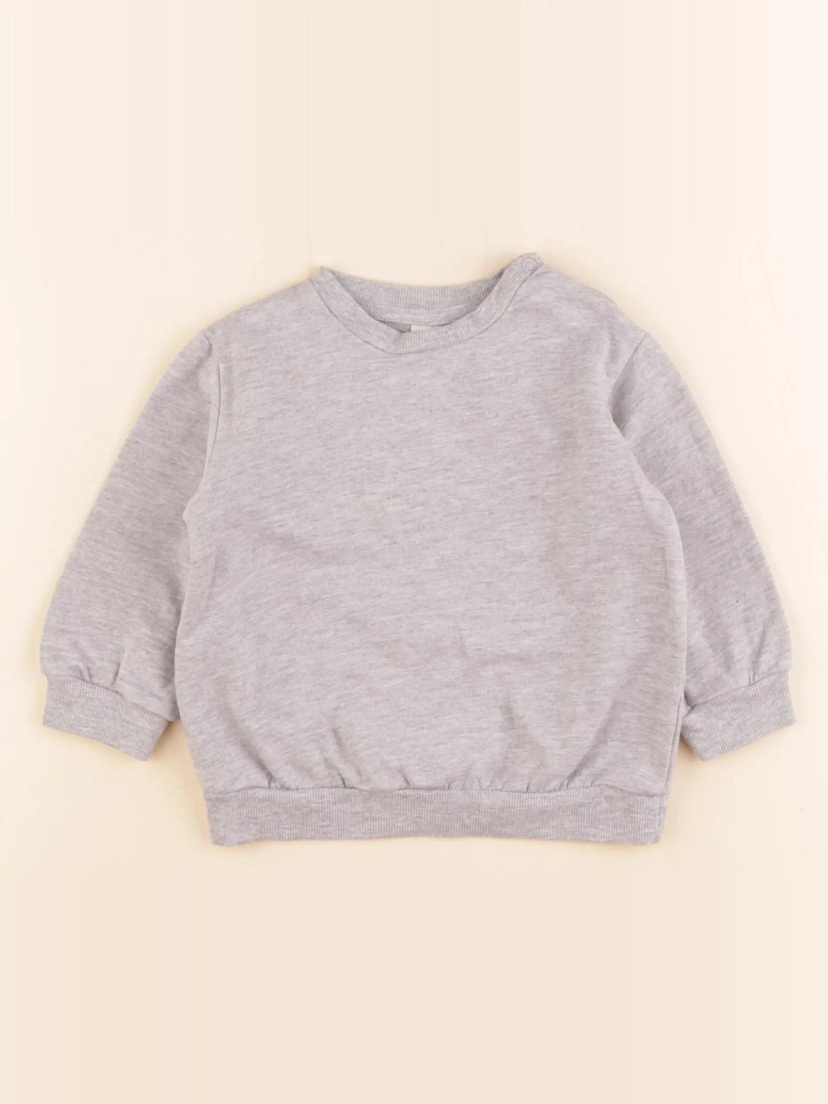 H&M - sweat gris - 9/12 mois