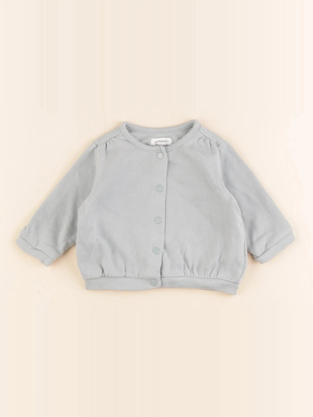 Vertbaudet - sweat vert - 6 mois