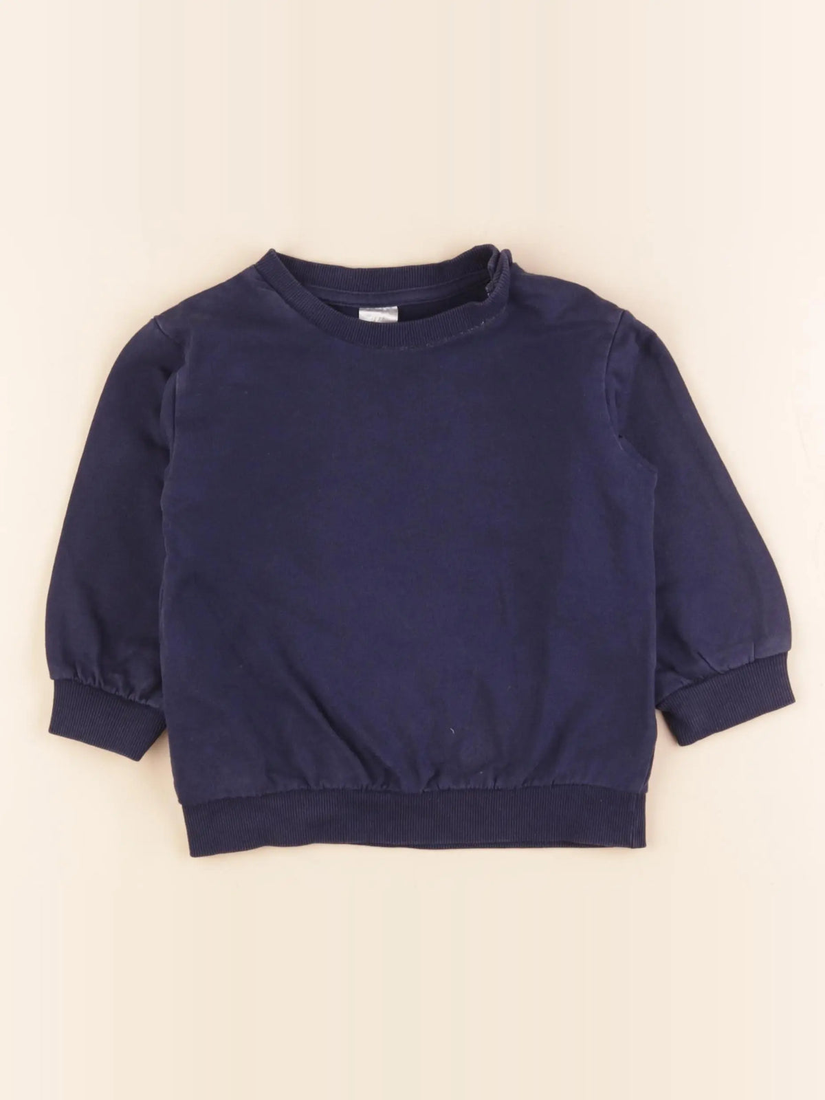 H&M - sweat bleu - 12/18 mois