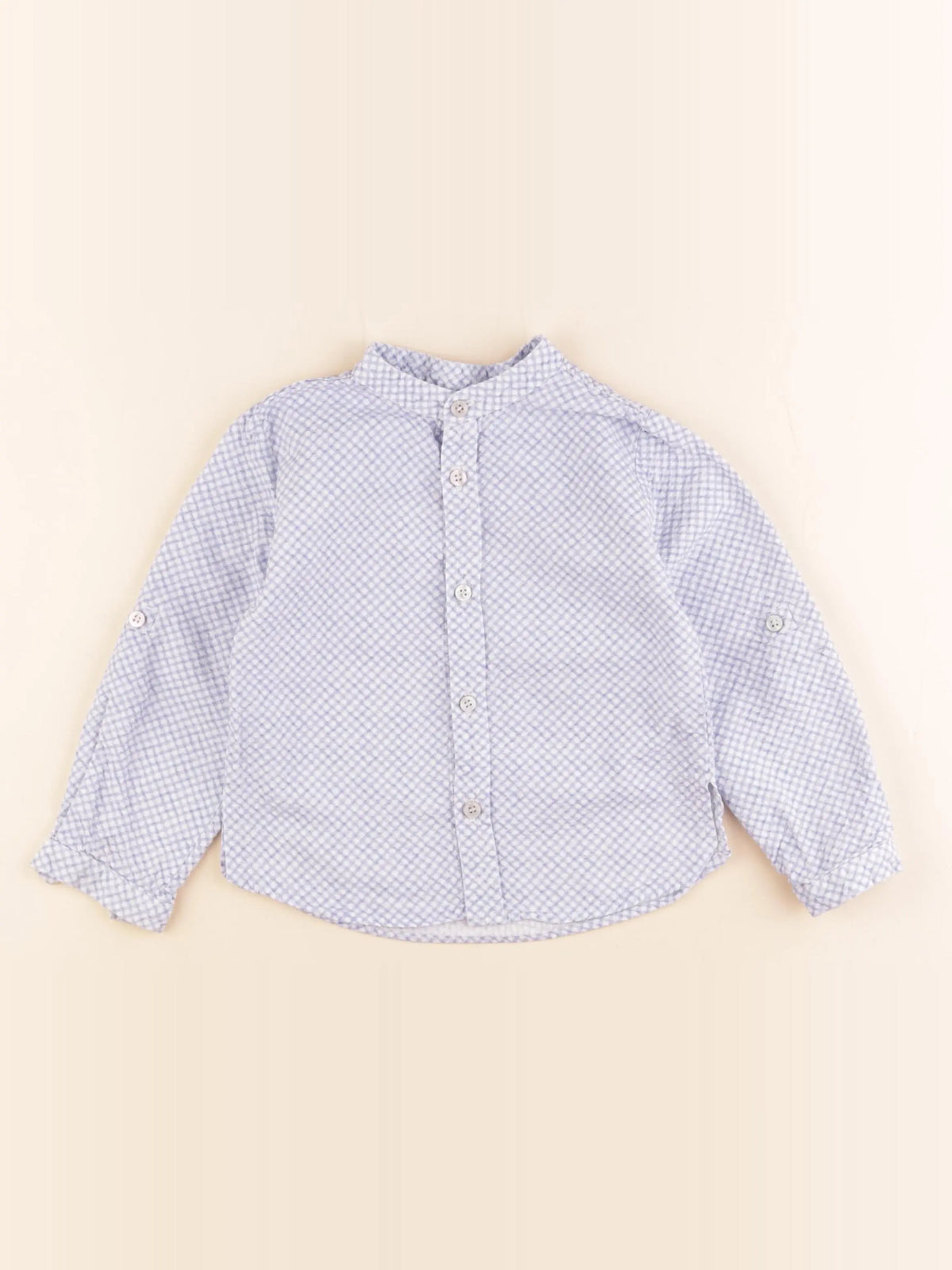 Lola Palacios - chemise bleu - 4 ans