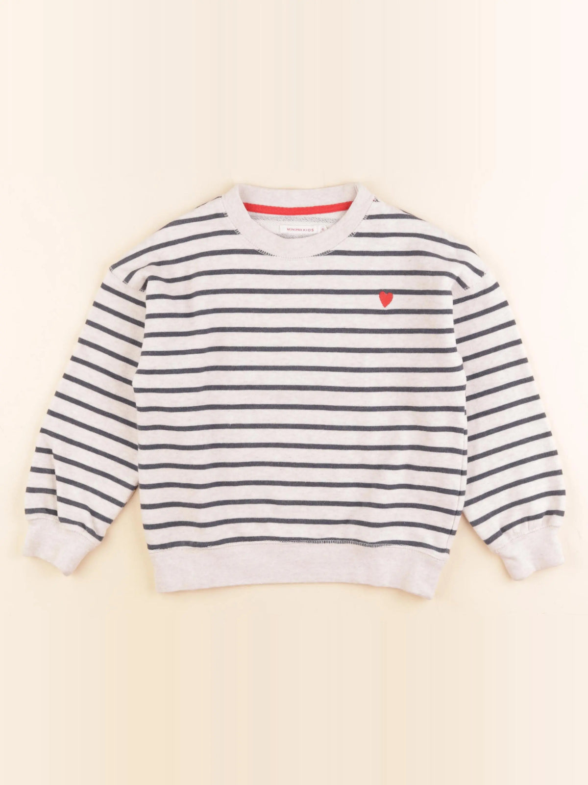 Monoprix - sweat beige - 6 ans
