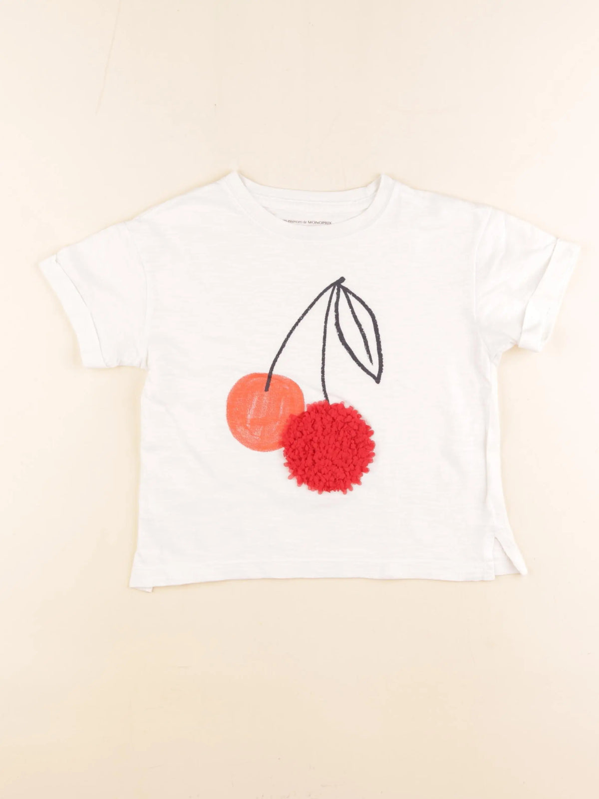 Monoprix - tee-shirt blanc - 6 ans