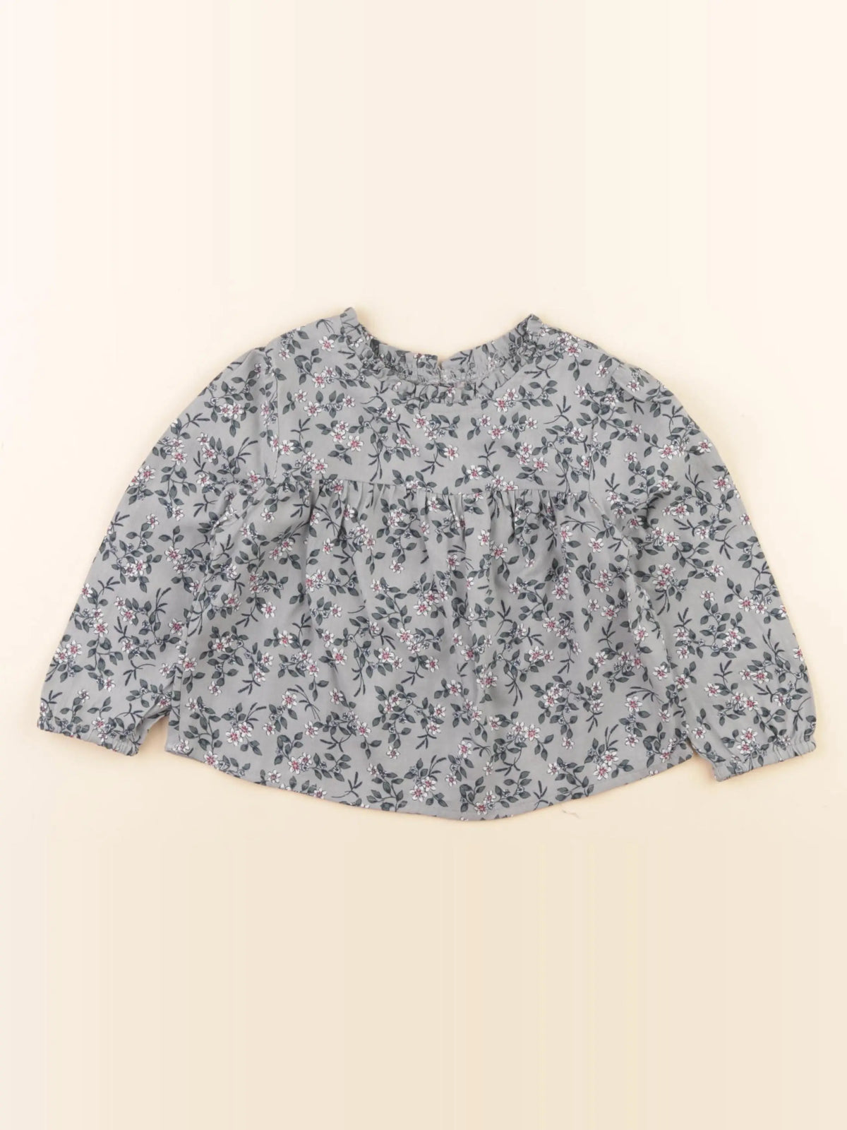 Vertbaudet - blouse vert - 2 ans