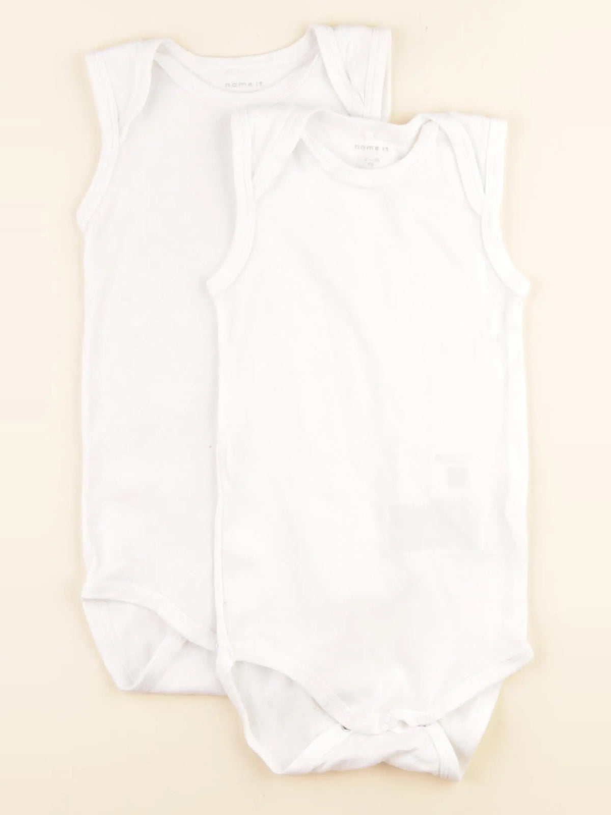 Name it - lot de 2 bodies en coton blanc - 2/3 ans
