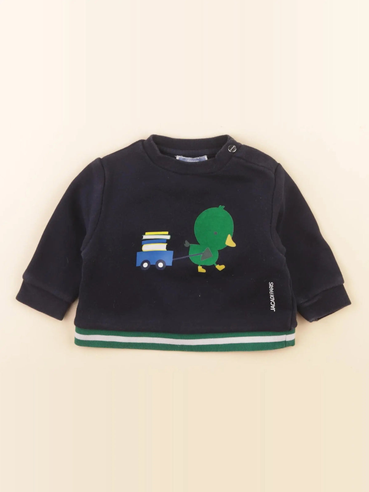 Jacadi - sweat bleu - 6 mois