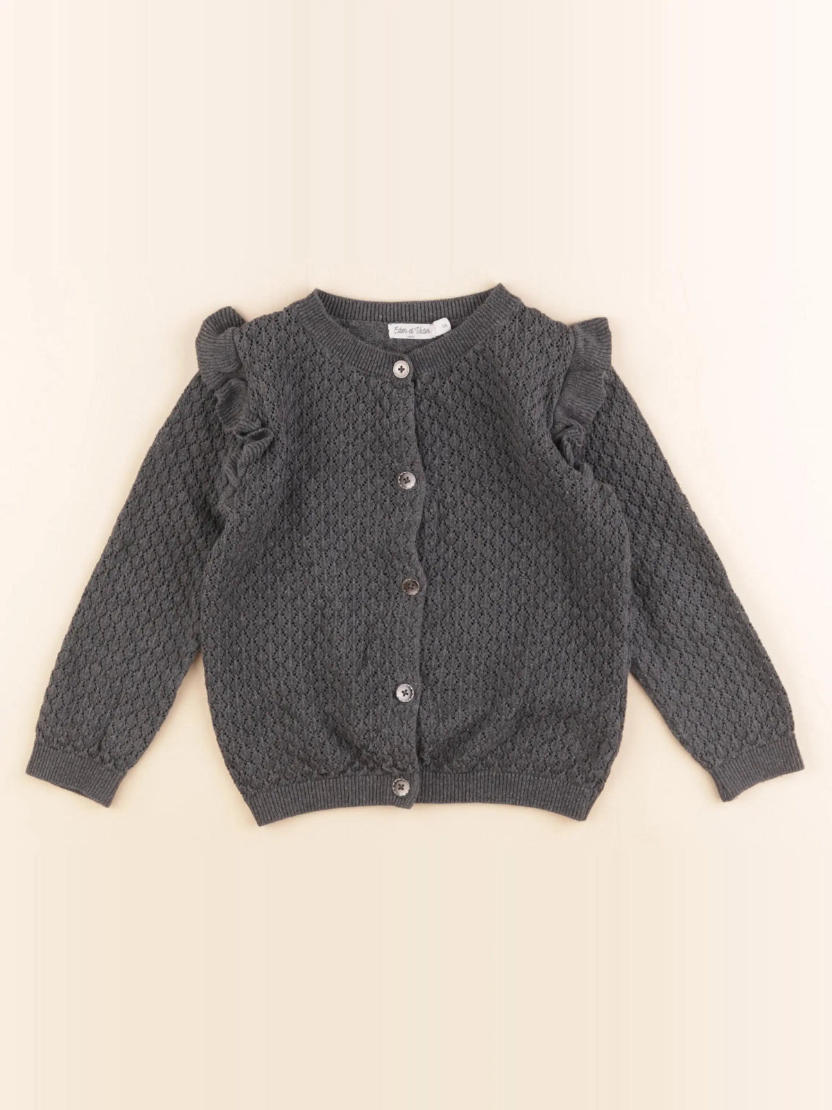 Eden & Victor - gilet gris - 3 ans
