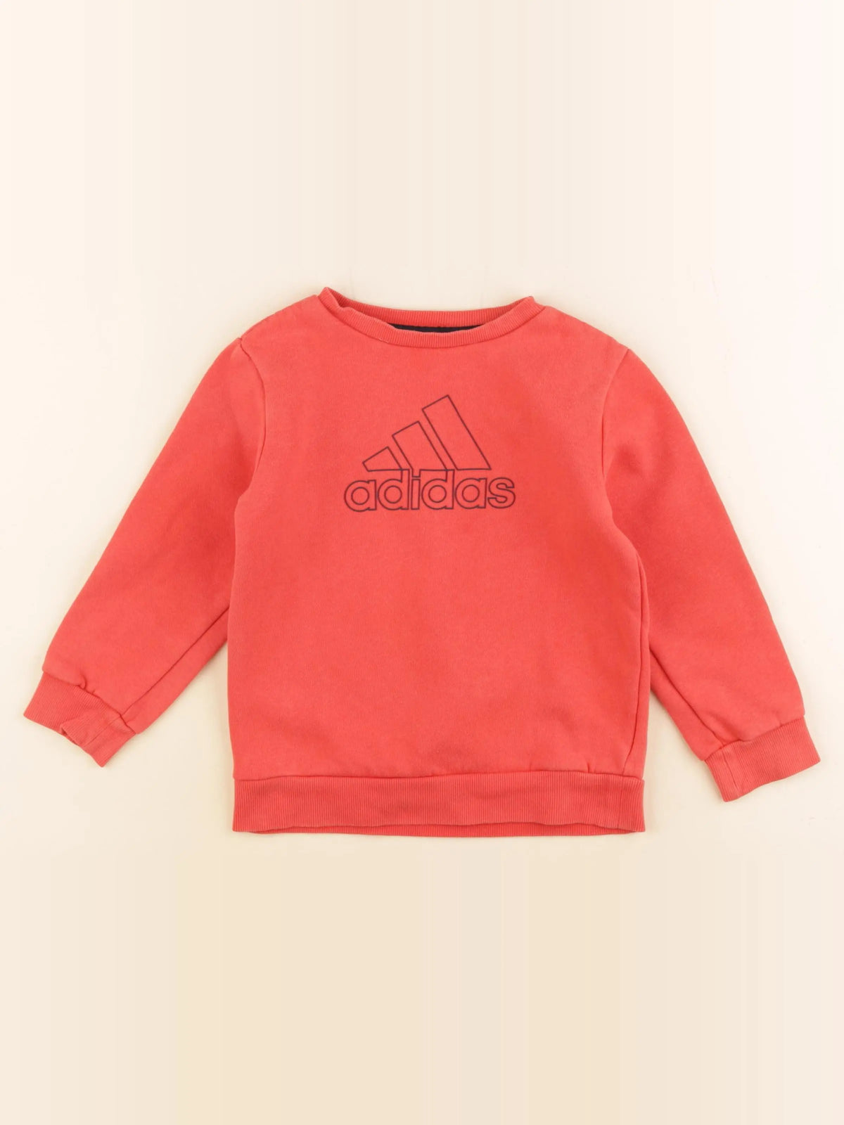 Adidas - sweat rouge - 3/4 ans