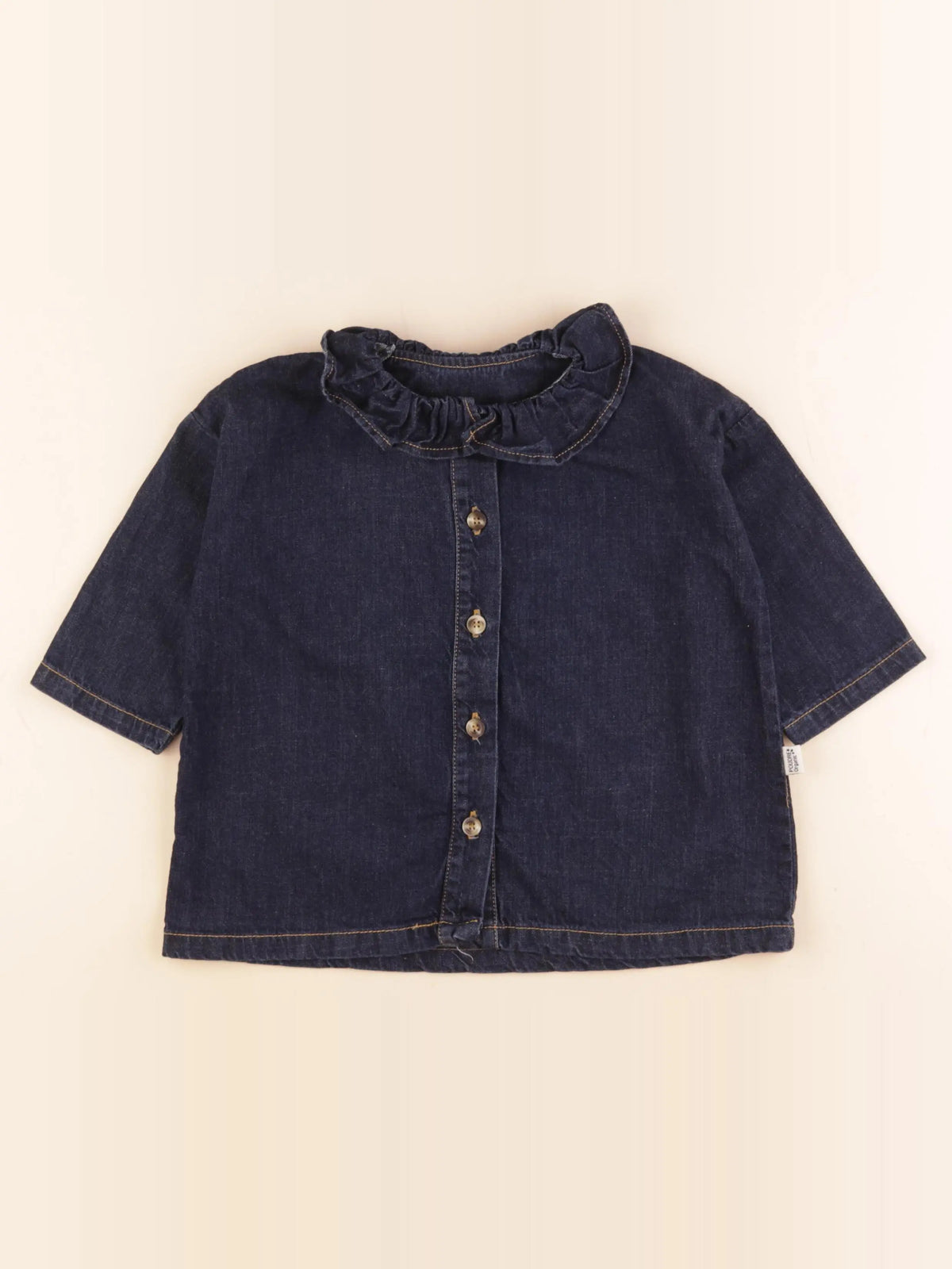 Poudre Organic - blouse bleu - 4 ans