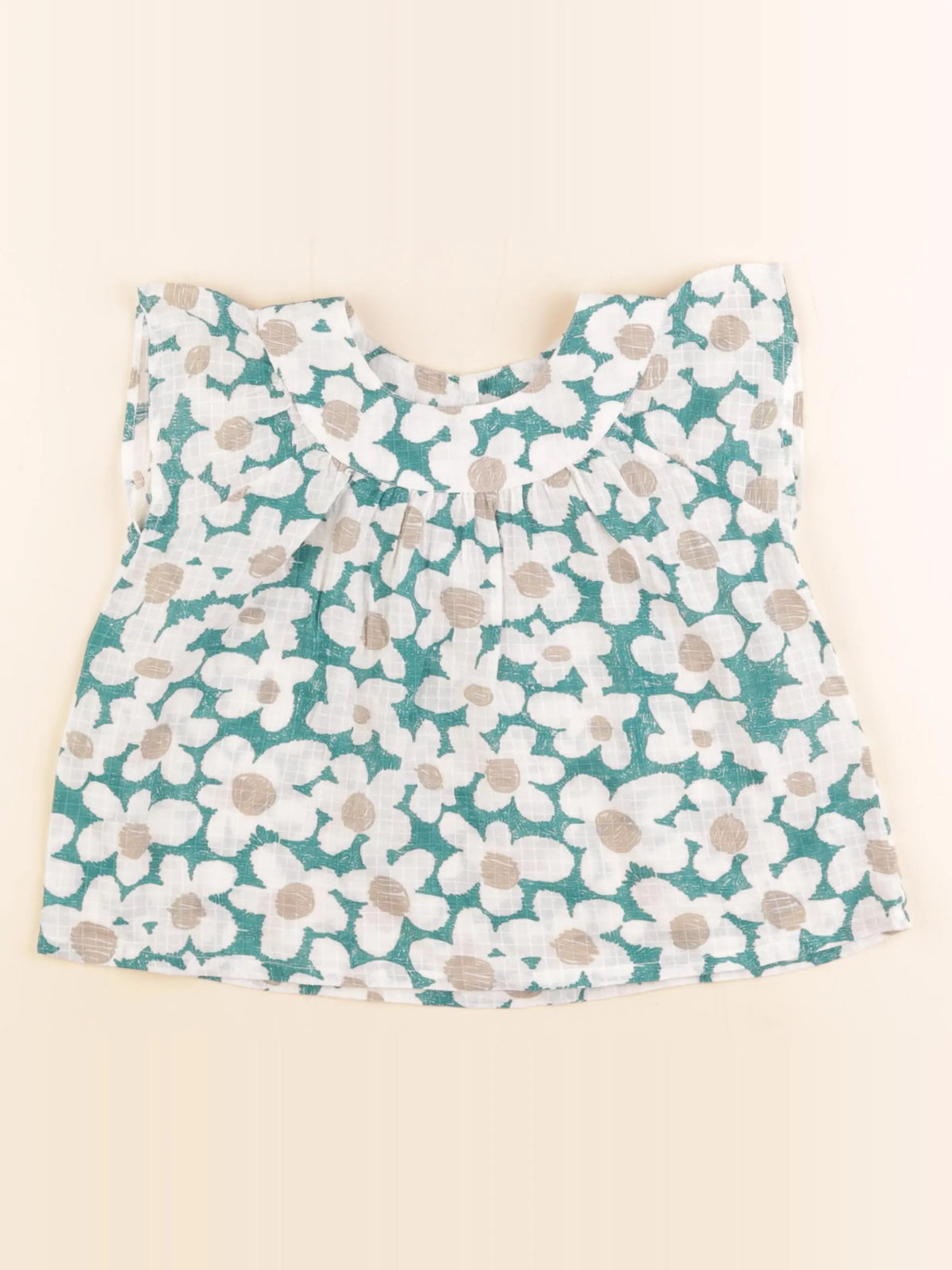 Arsène et les pipelettes - blouse vert - 4 ans
