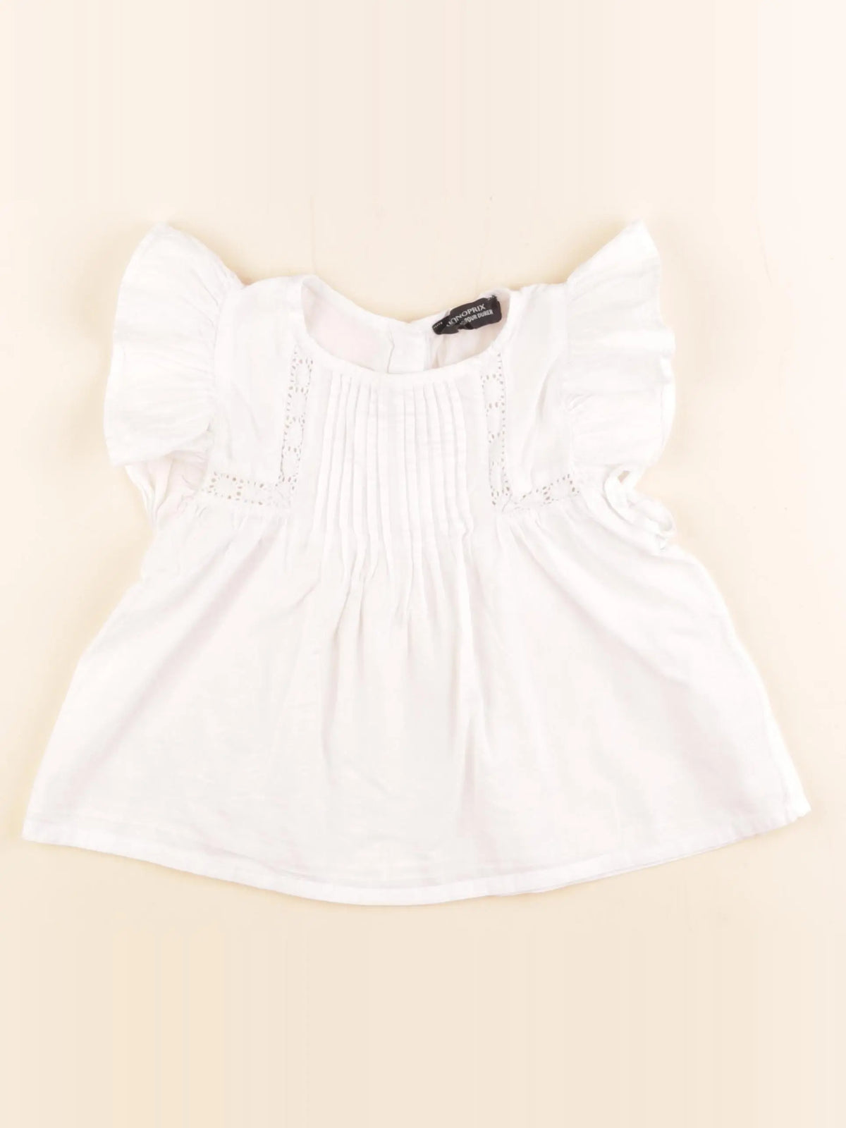 Monoprix - blouse blanc - 3 ans
