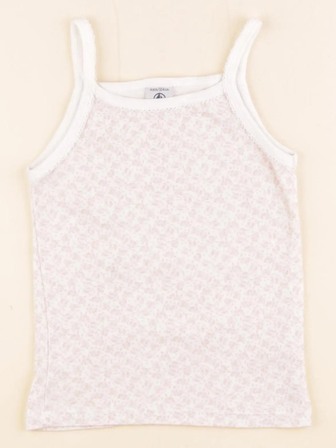 Petit Bateau - maillot de corps rose - 4 ans