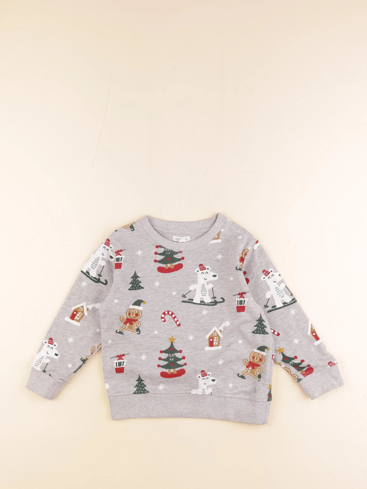 Vertbaudet - sweat gris - 6 ans