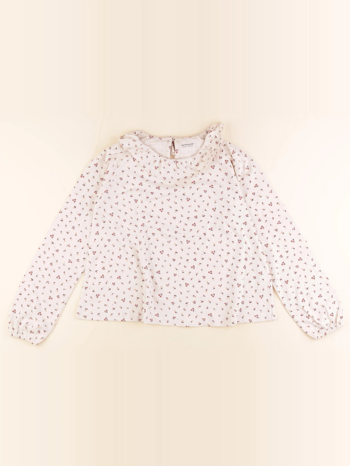 Vertbaudet - tee-shirt beige - 10 ans