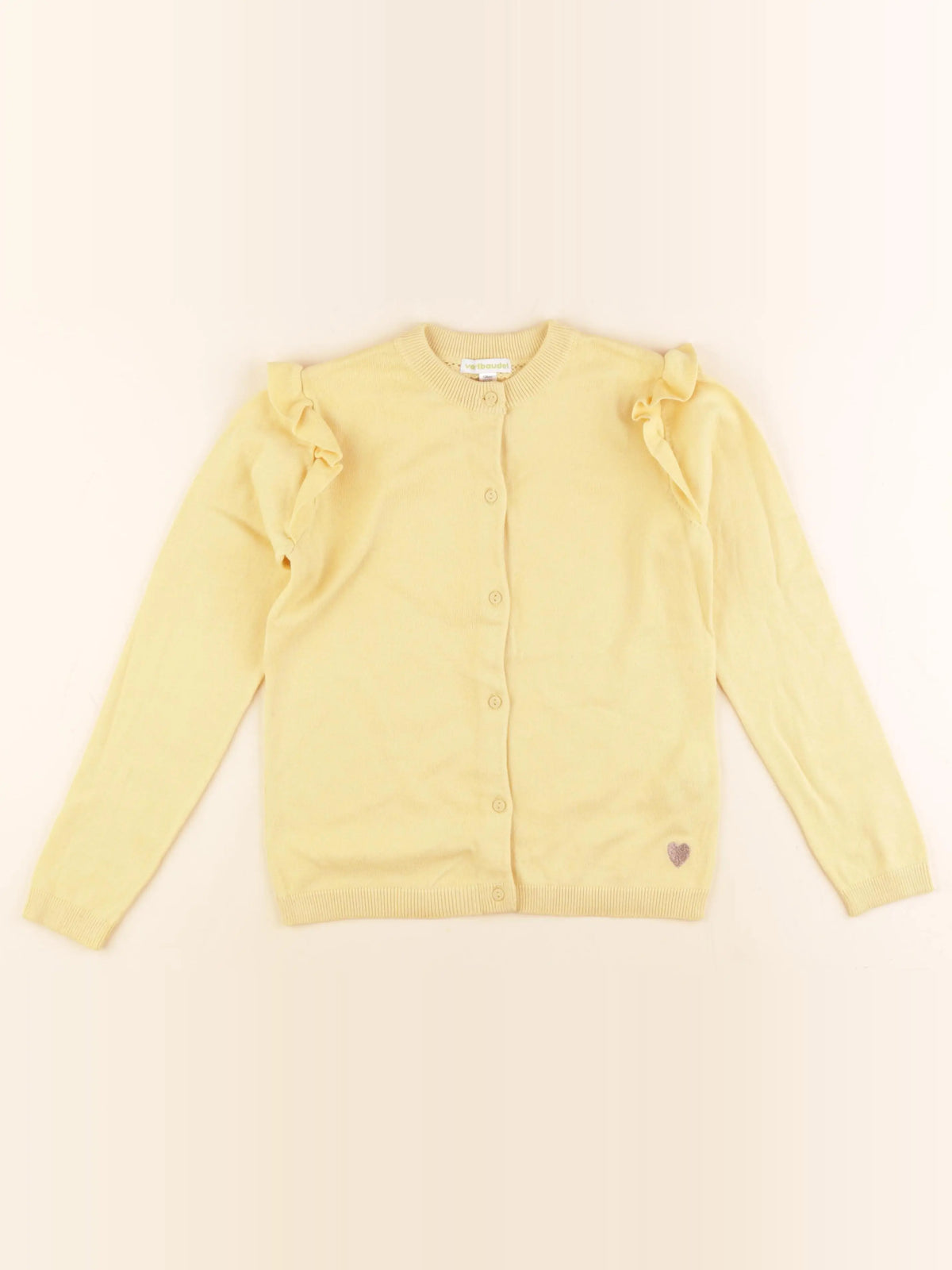 Vertbaudet - gilet jaune - 8 ans