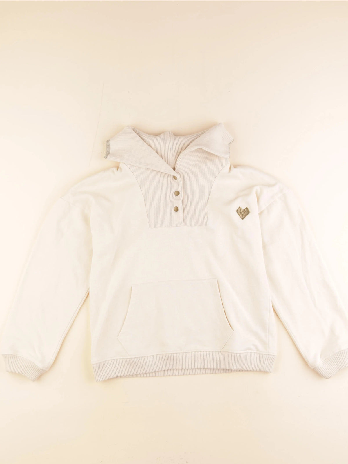 Vertbaudet - sweat beige - 12 ans