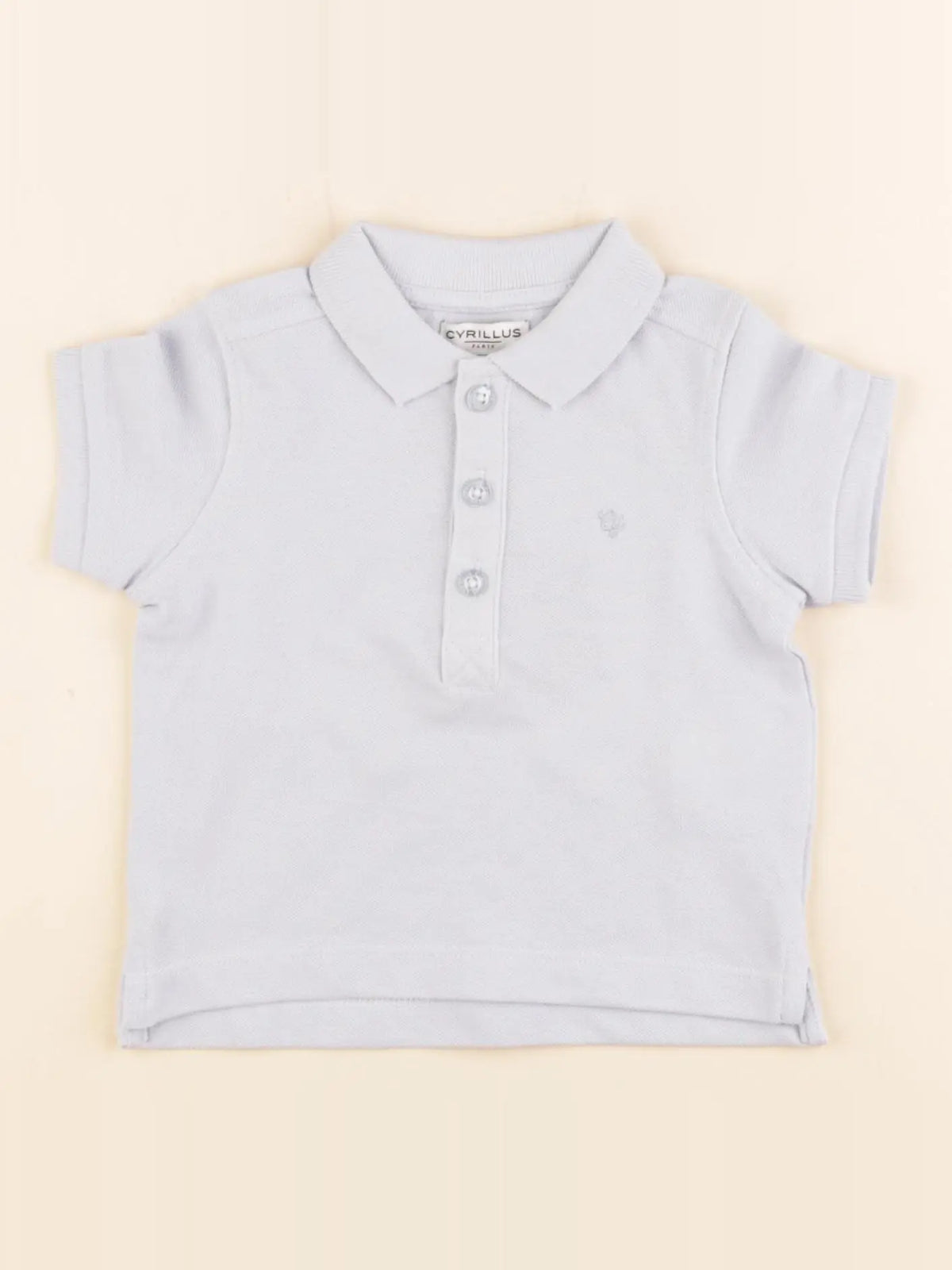 Cyrillus - polo bleu - 6 mois