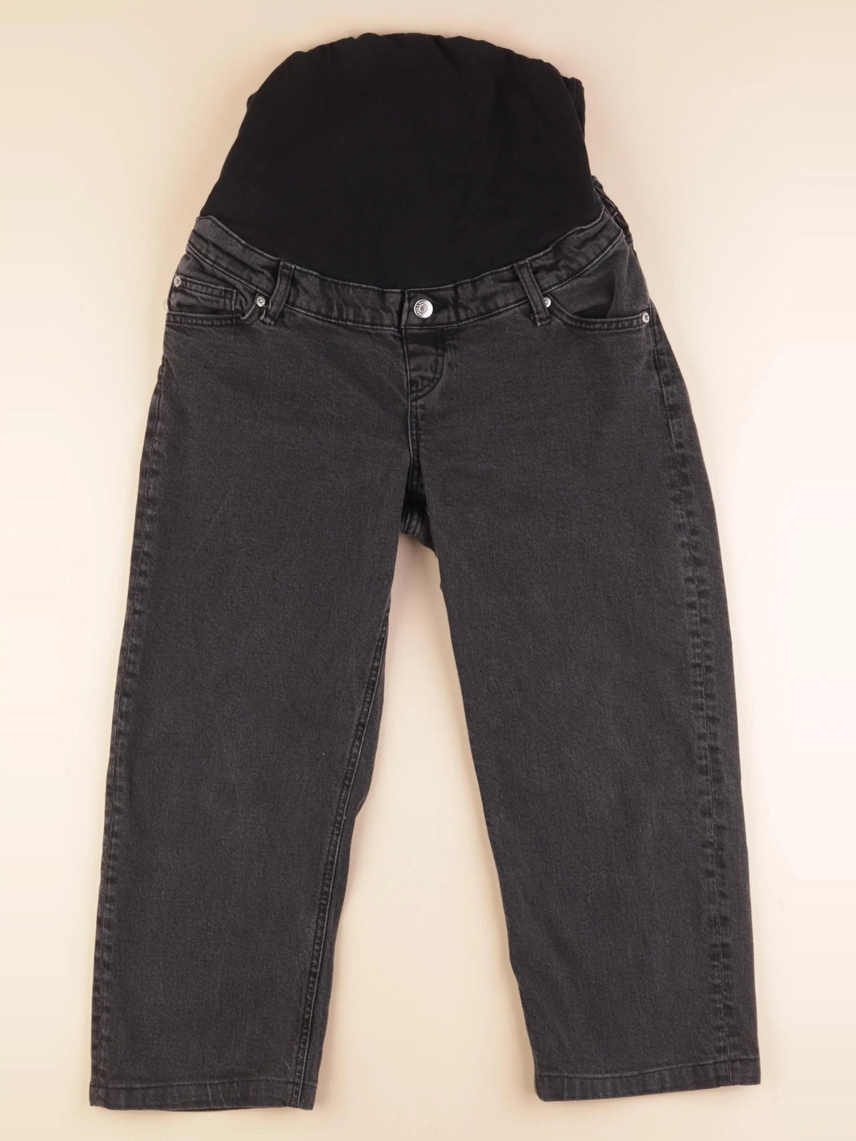 H&M - jean grossesse noir - M
