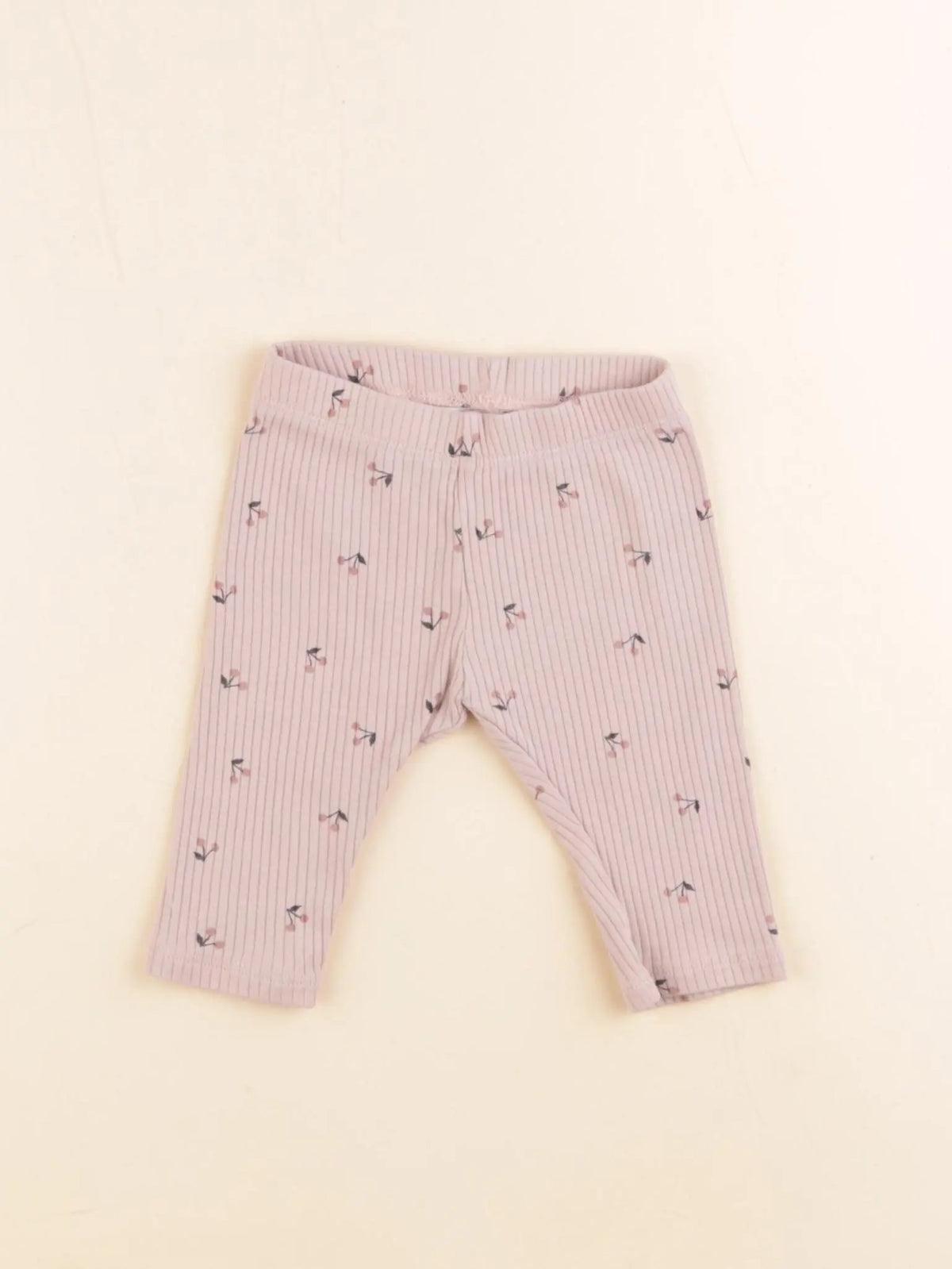 H&M - legging rose - 2/4 mois