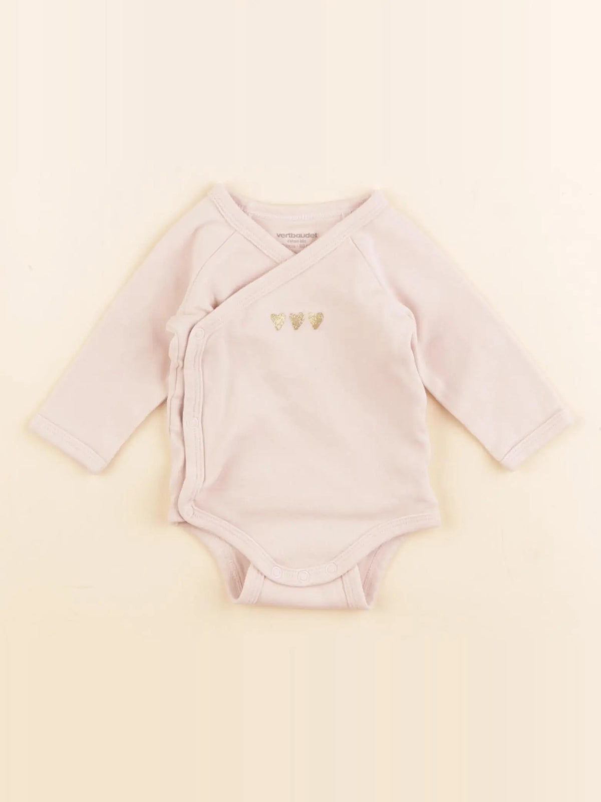 Vertbaudet - body rose - 3 mois