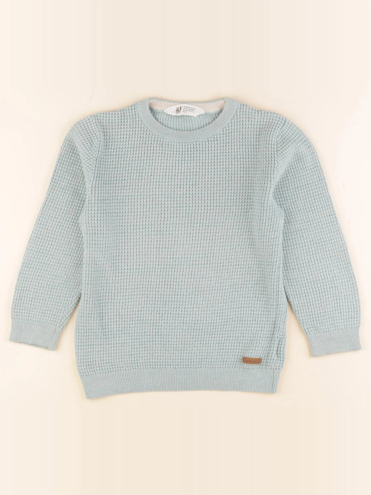 H&M - pull bleu - 5/6 ans