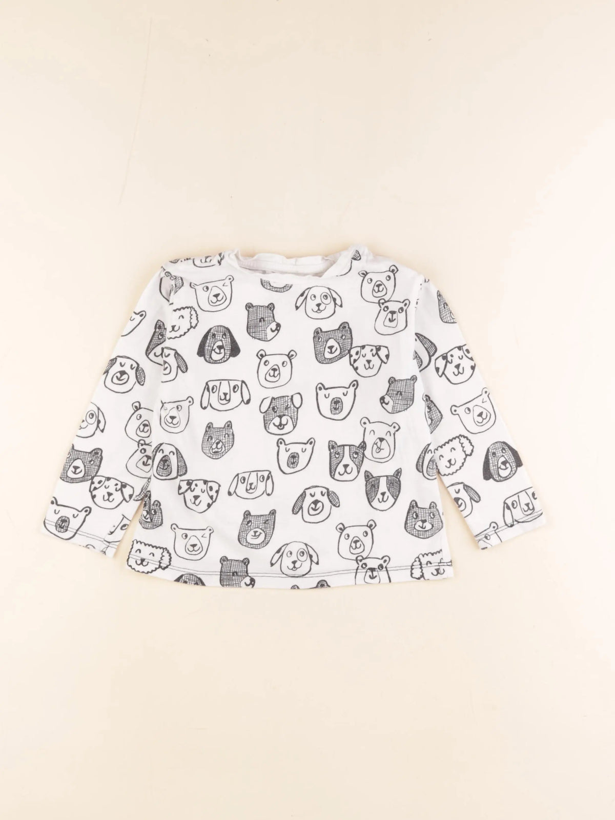 Zara - tee-shirt blanc - 2/3 ans