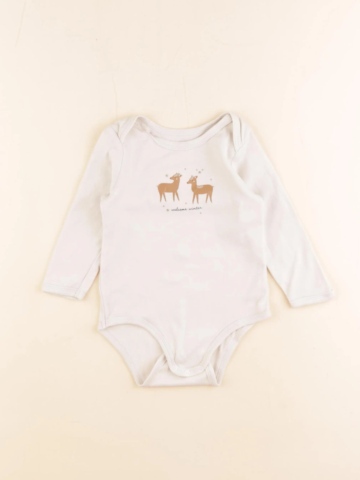 Vertbaudet - body beige, or - 18 mois