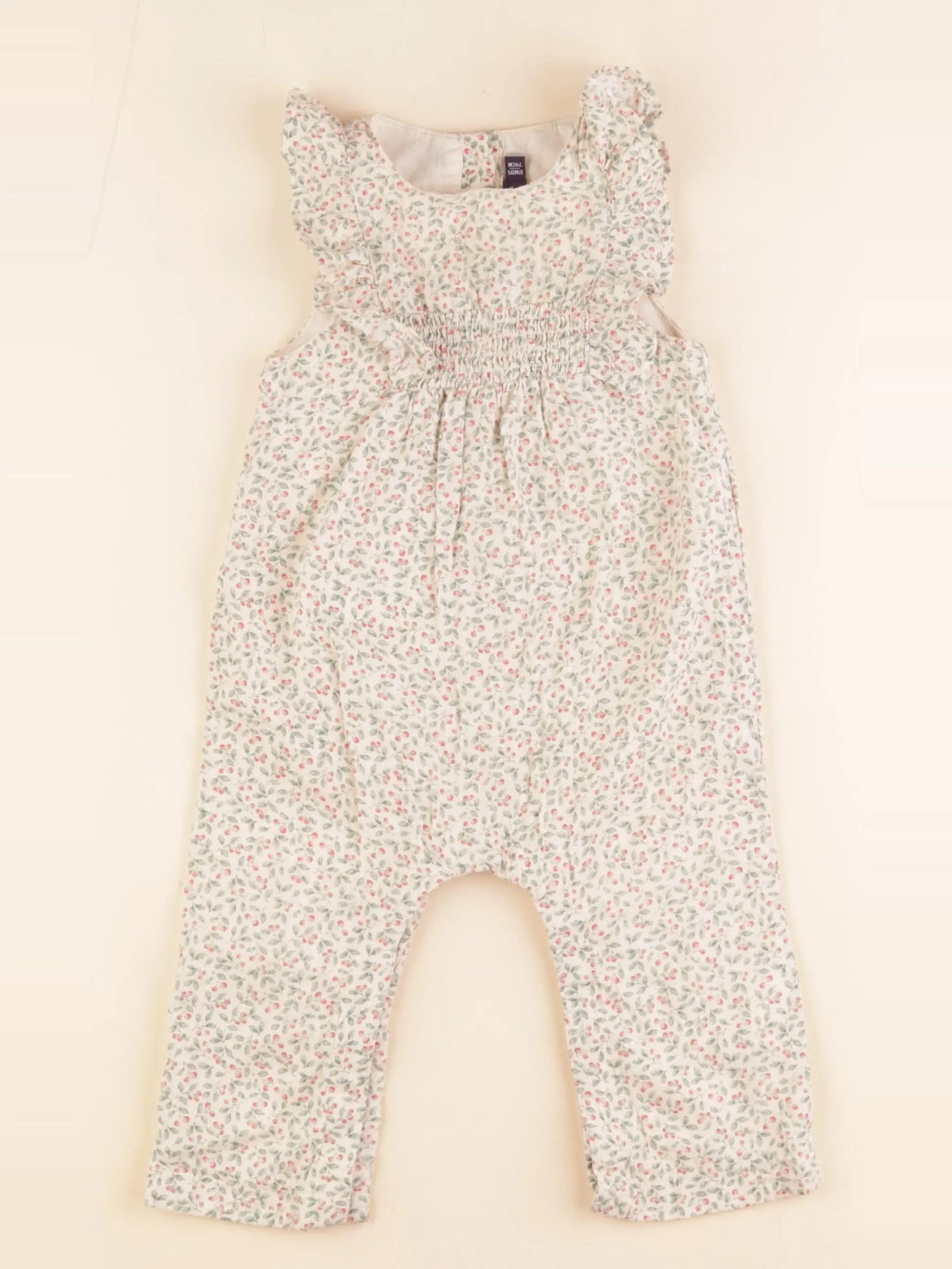 Sergent Major - combinaison beige, rose - 12 mois
