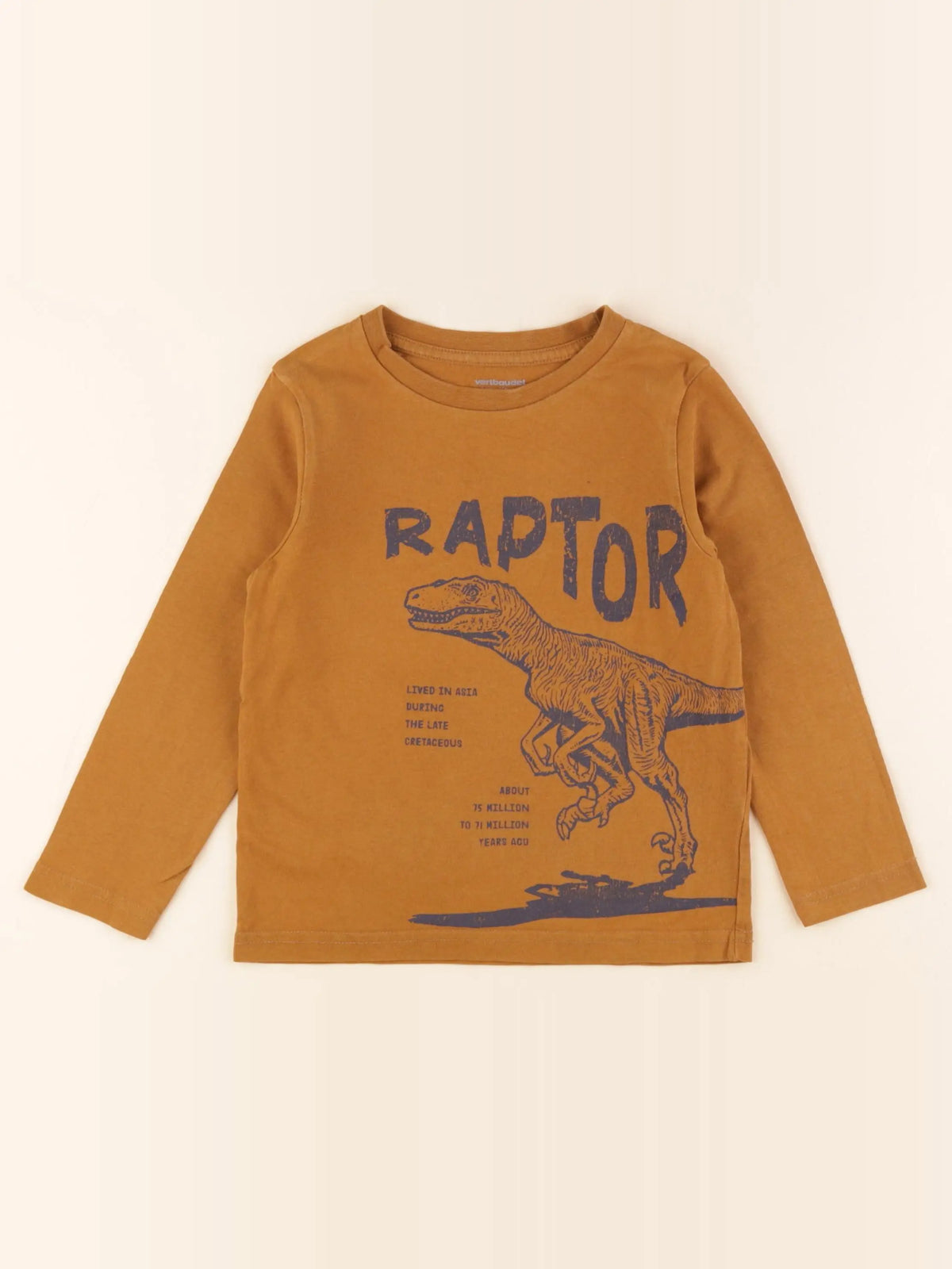 Vertbaudet - tee-shirt marron - 5 ans