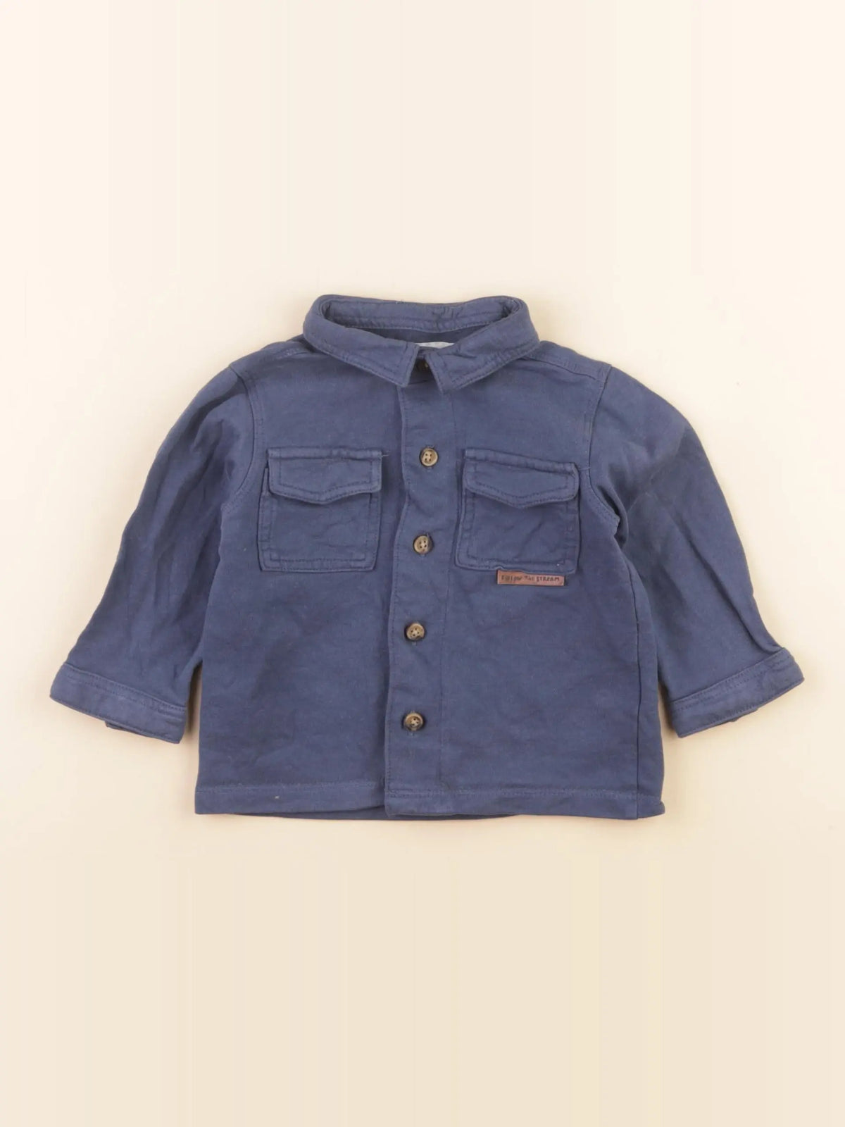 Vertbaudet - chemise bleu - 18 mois