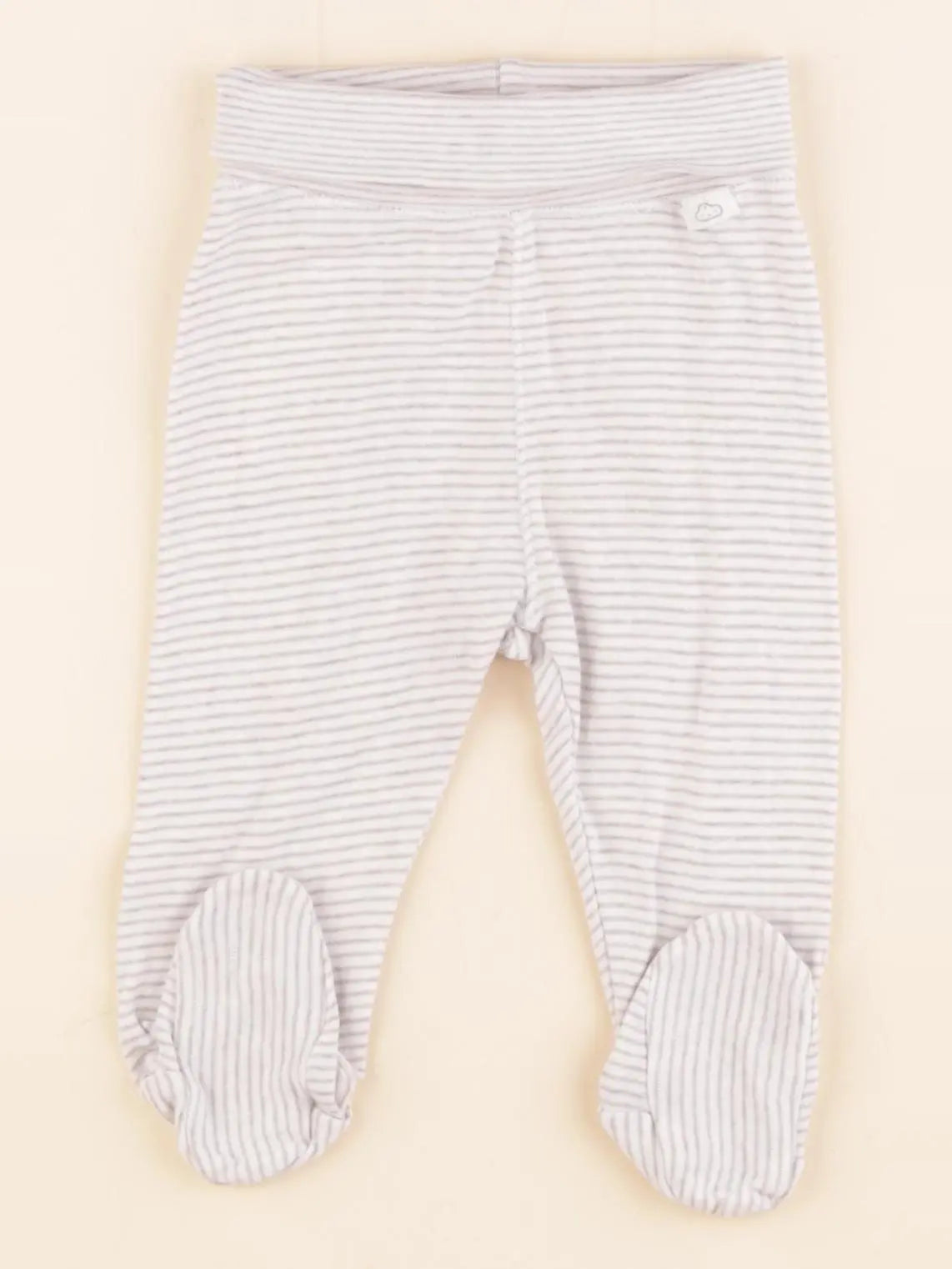 H&M - legging gris - 2/4 mois