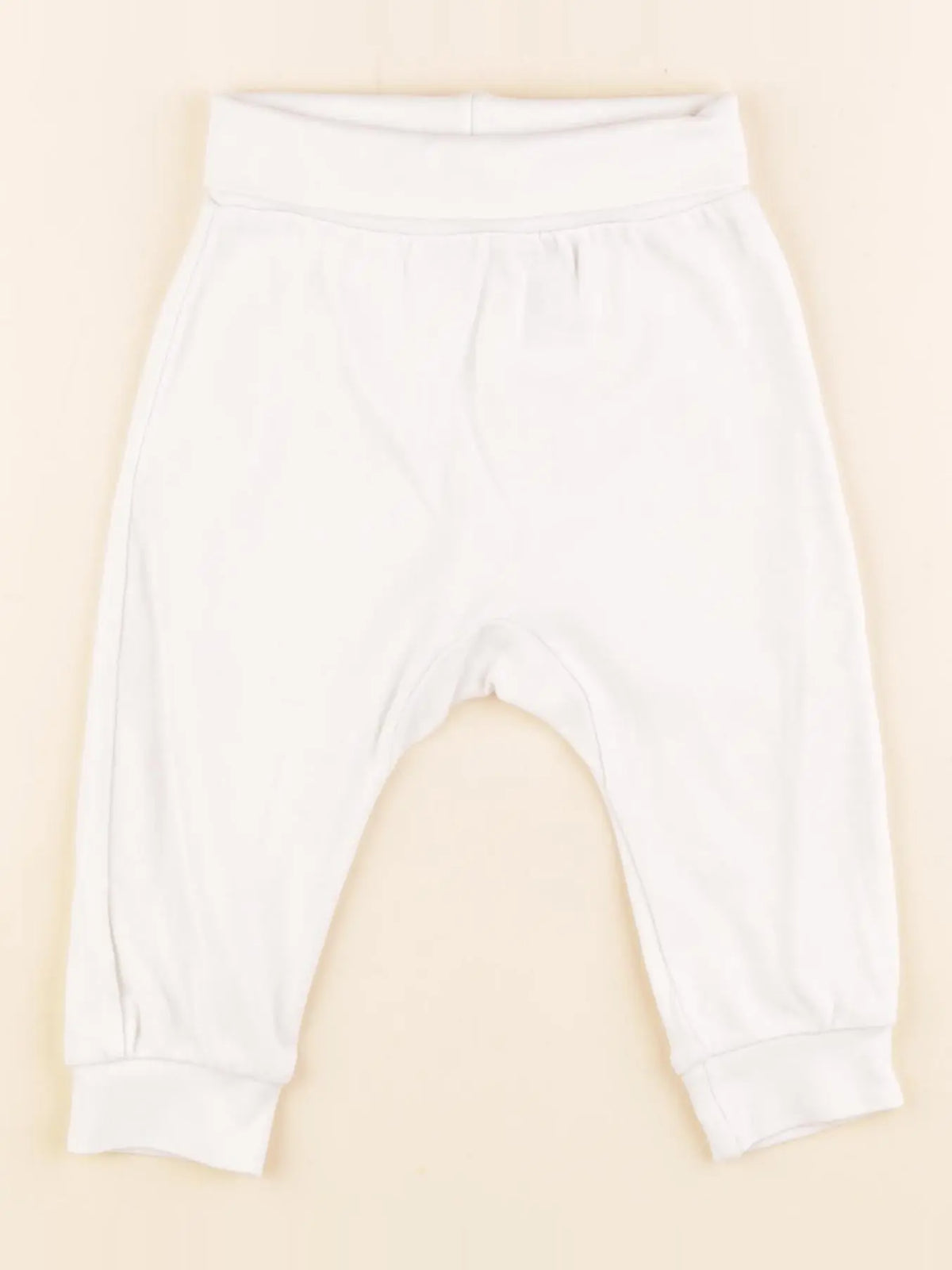 H&M - legging blanc - 6/9 mois