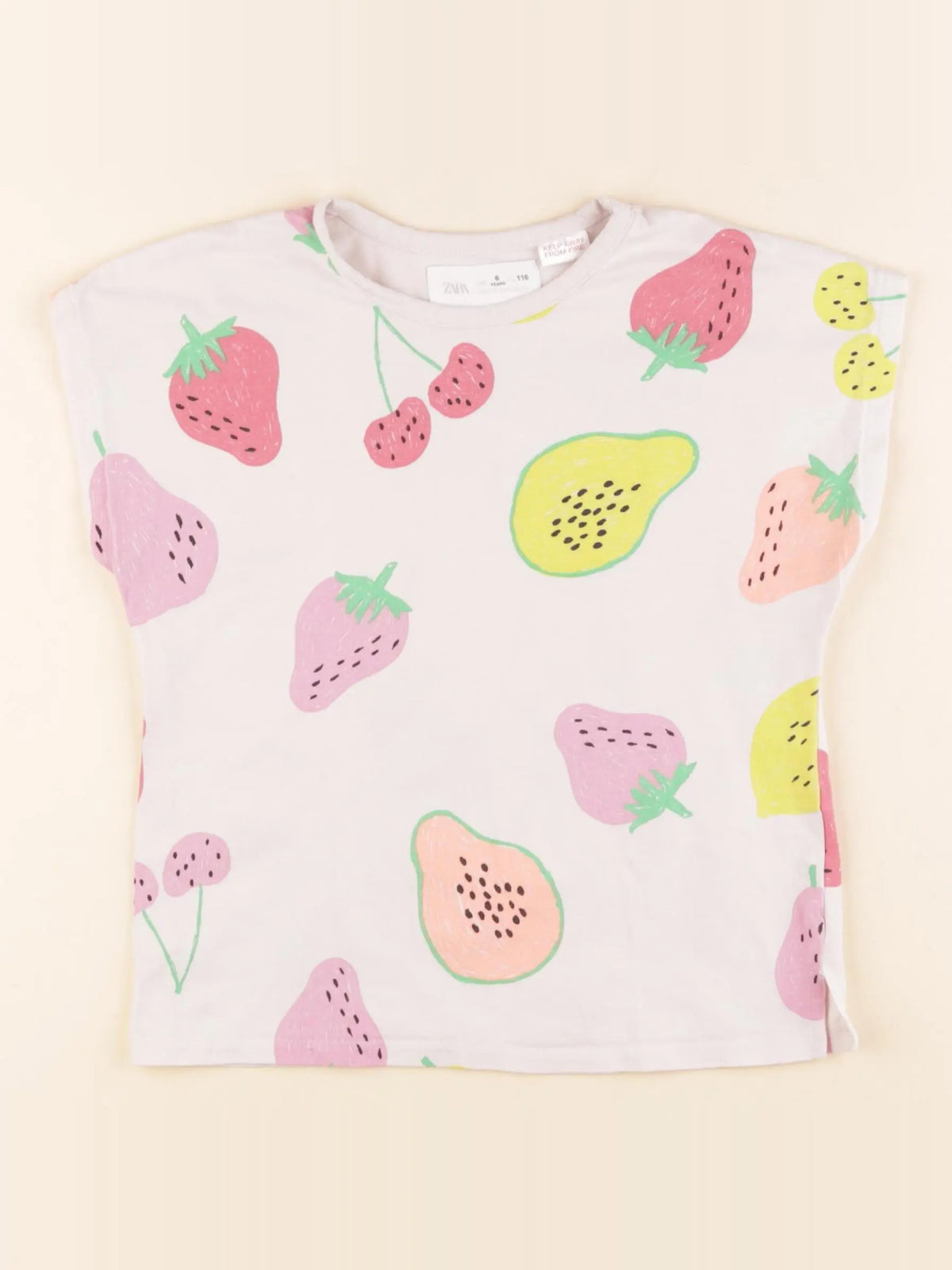 Zara - tee-shirt multicolore - 6 ans