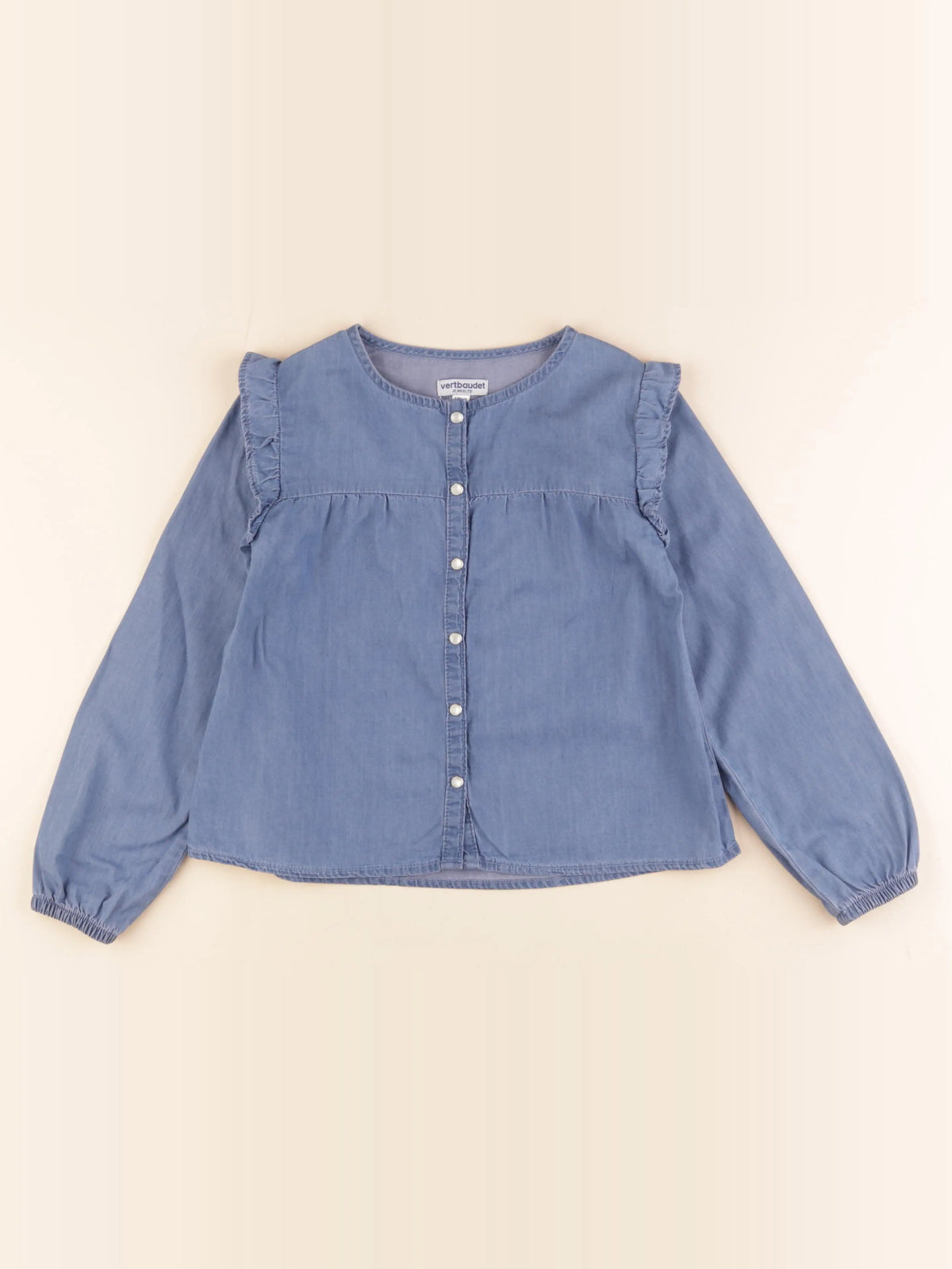 Vertbaudet - blouse bleu - 7 ans