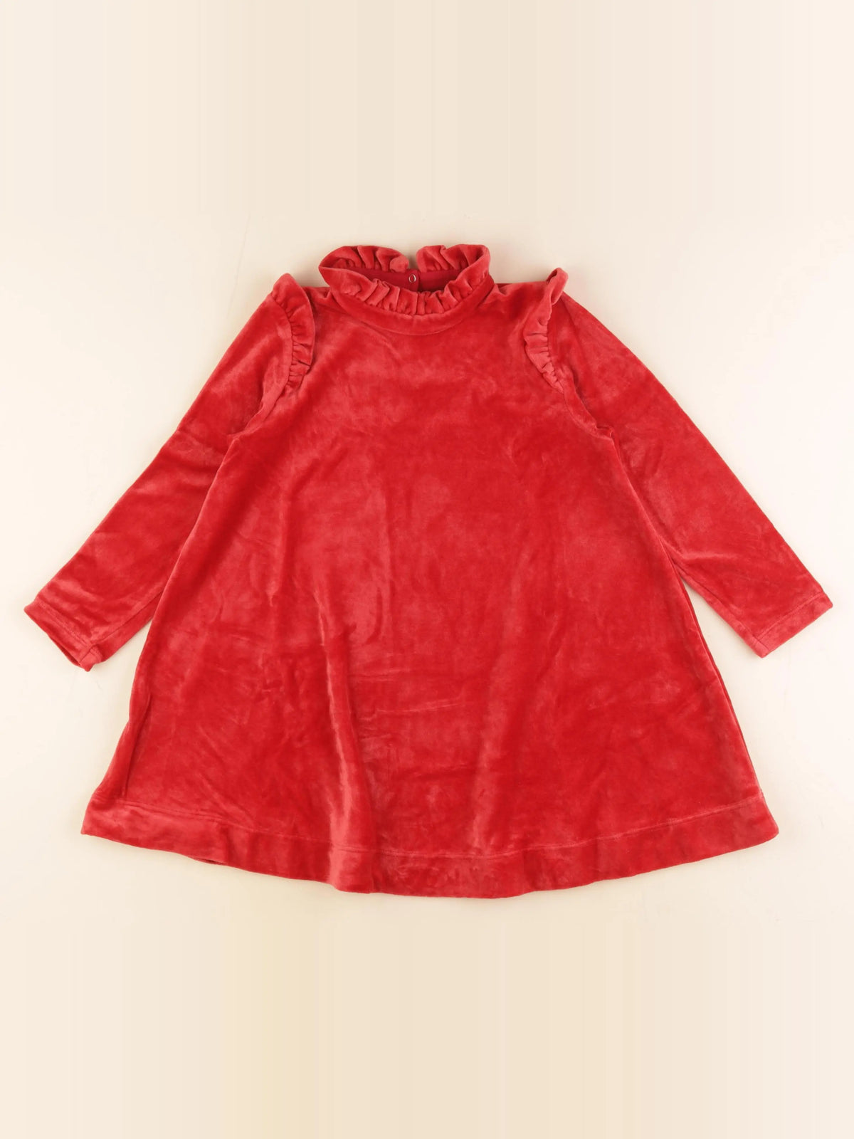 Petit Bateau - robe rouge - 5 ans