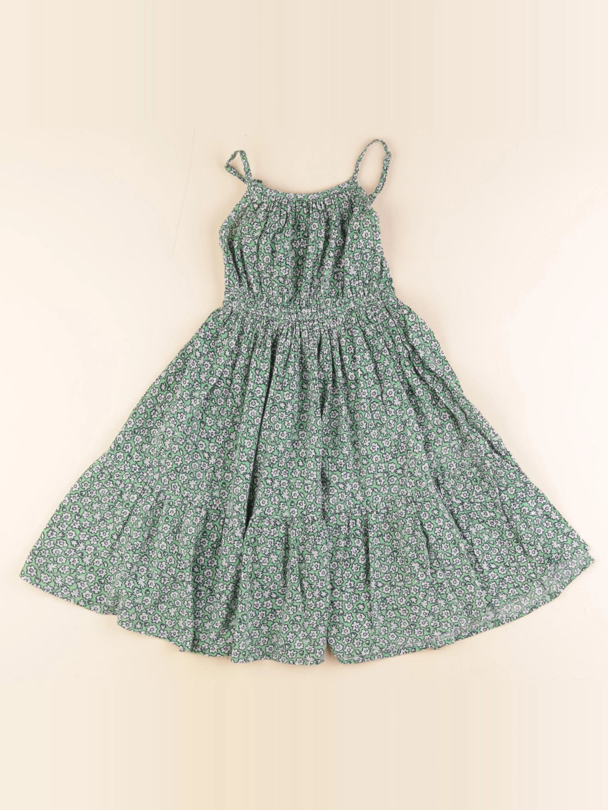 Monoprix - robe vert - 4 ans
