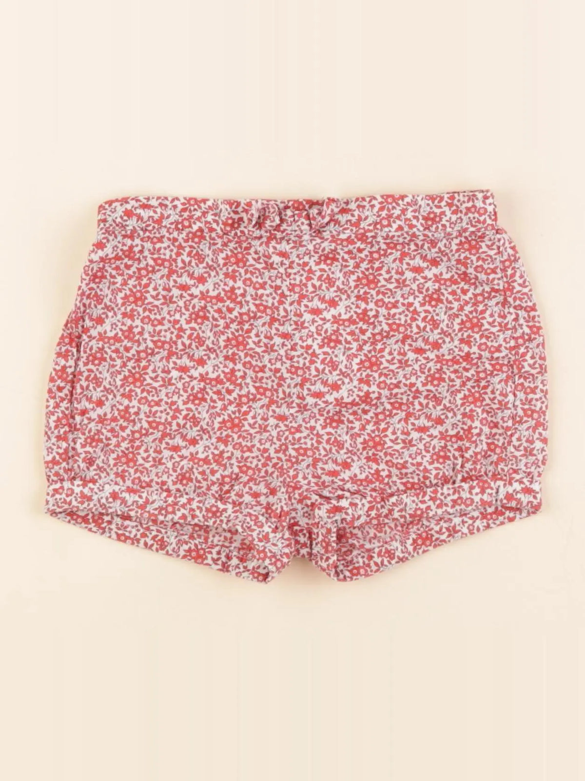 Cyrillus - short blanc, rouge - 18 mois