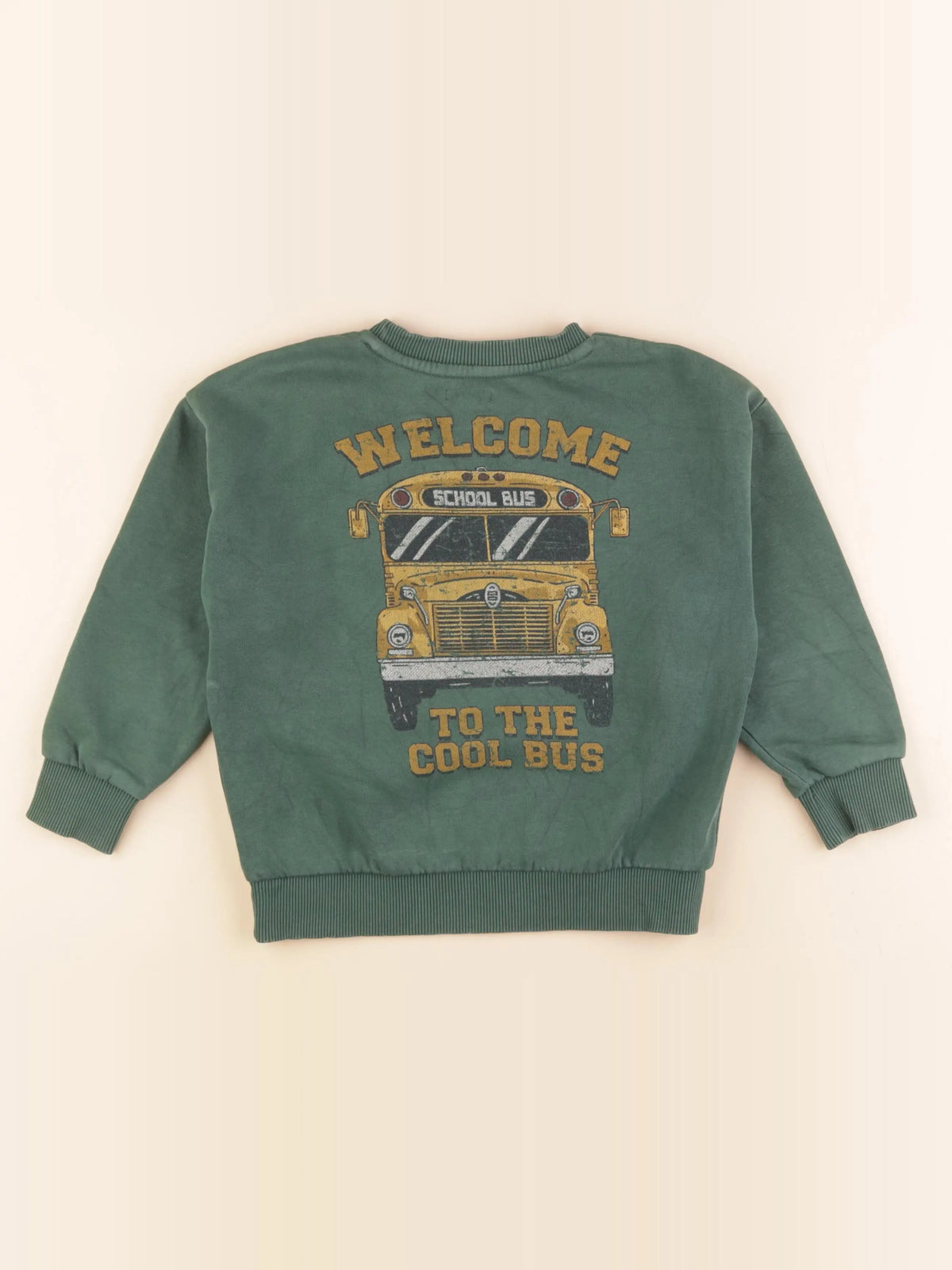 Vertbaudet - sweat vert - 6 ans