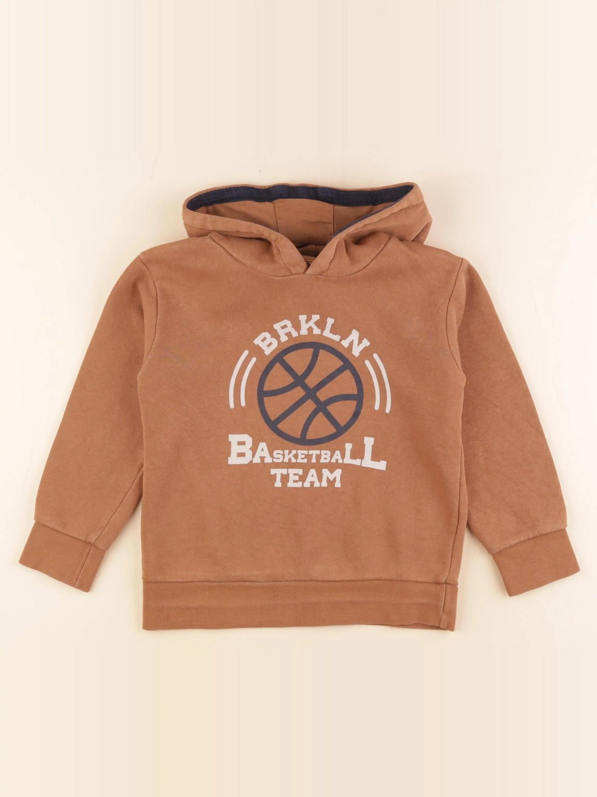 Vertbaudet - sweat marron - 6 ans