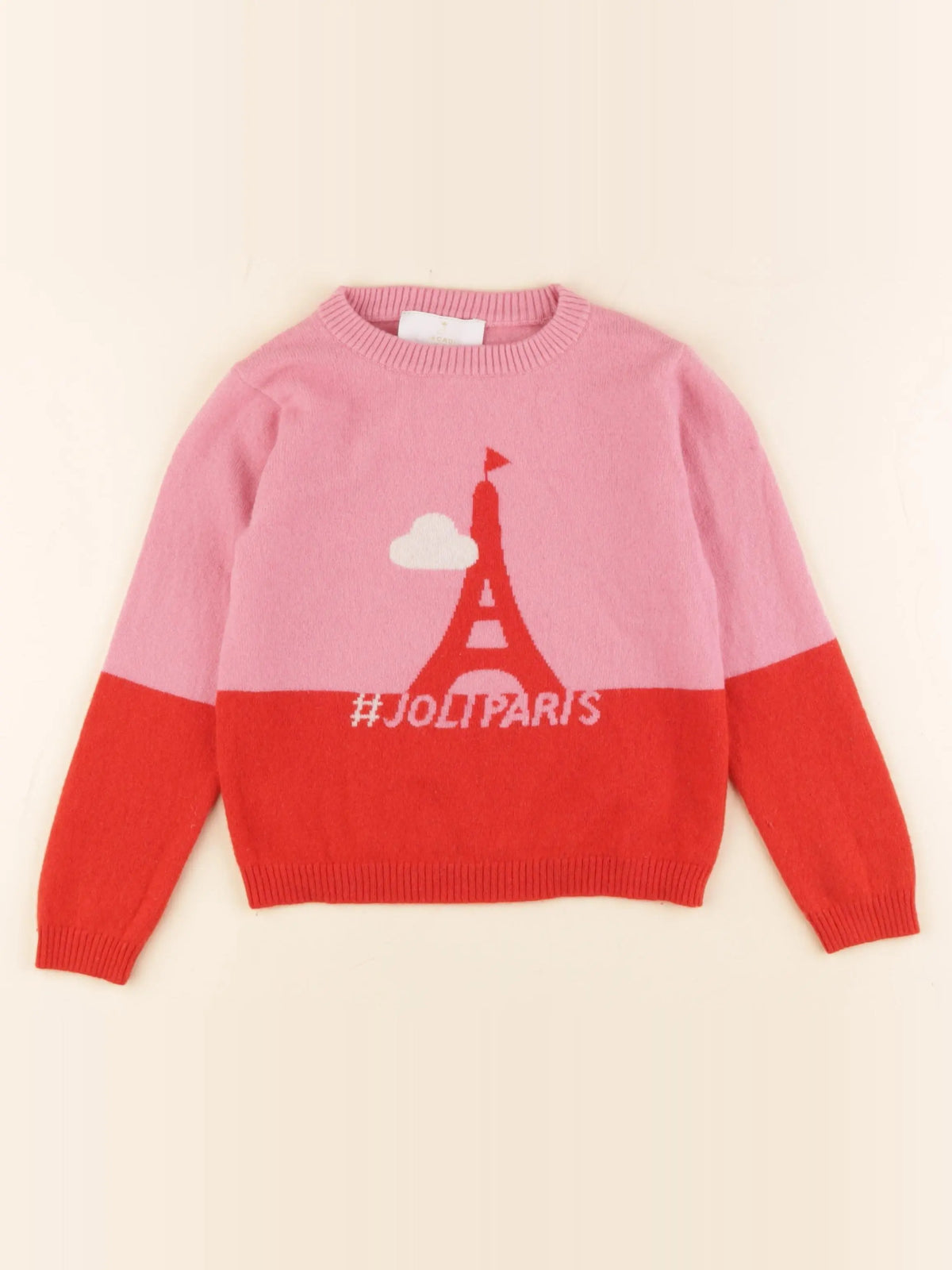 Jacadi - pull rose - 6 ans