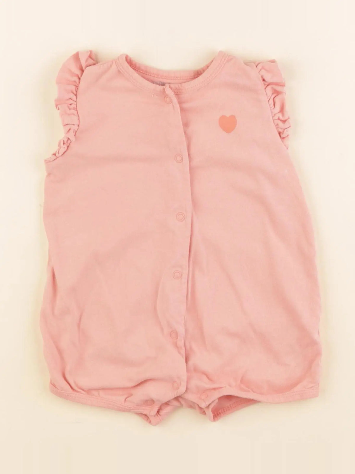 Vertbaudet - pyjama coton rose - 9 mois