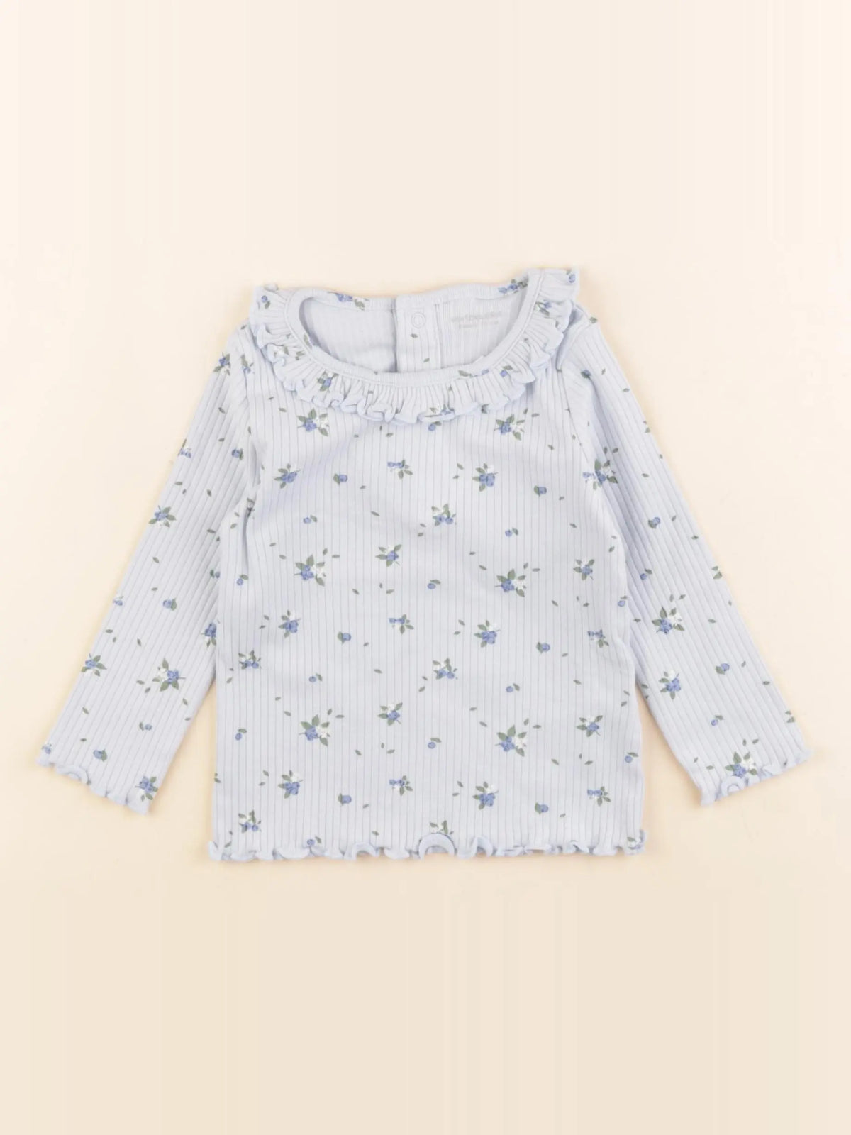 Vertbaudet - tee-shirt bleu - 9 mois