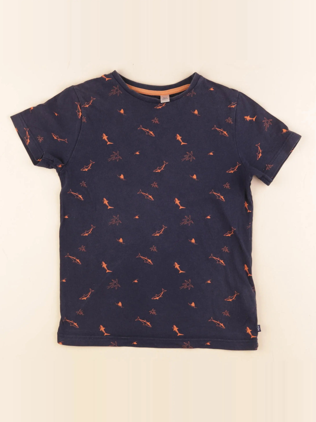 Okaidi - tee-shirt bleu - 8 ans