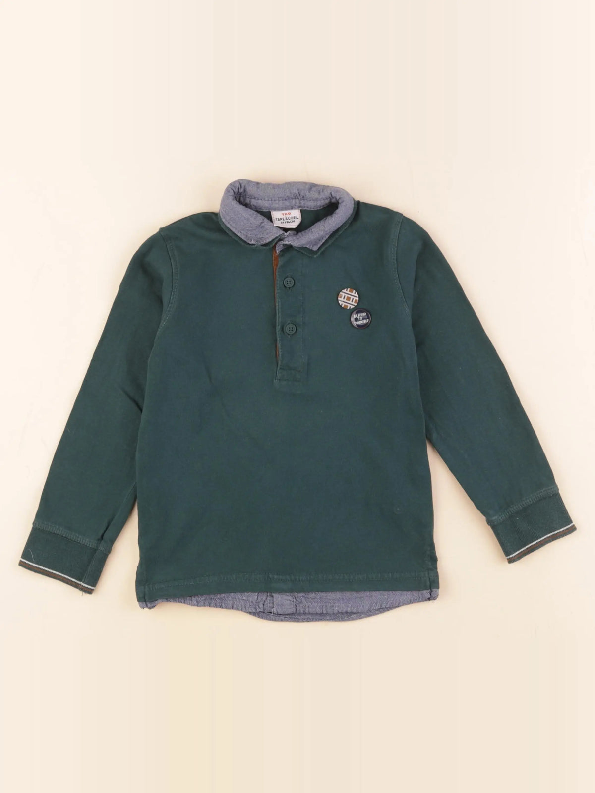 Tape à l'oeil - polo vert - 3 ans