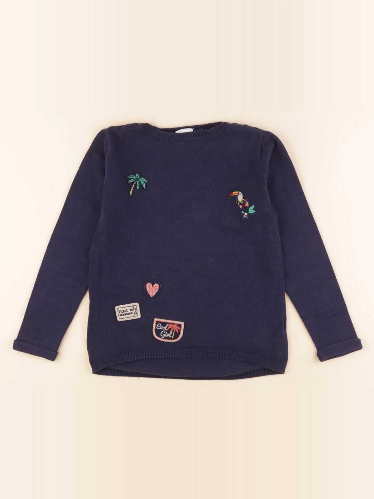 Tape à l'oeil - pull bleu - 8 ans
